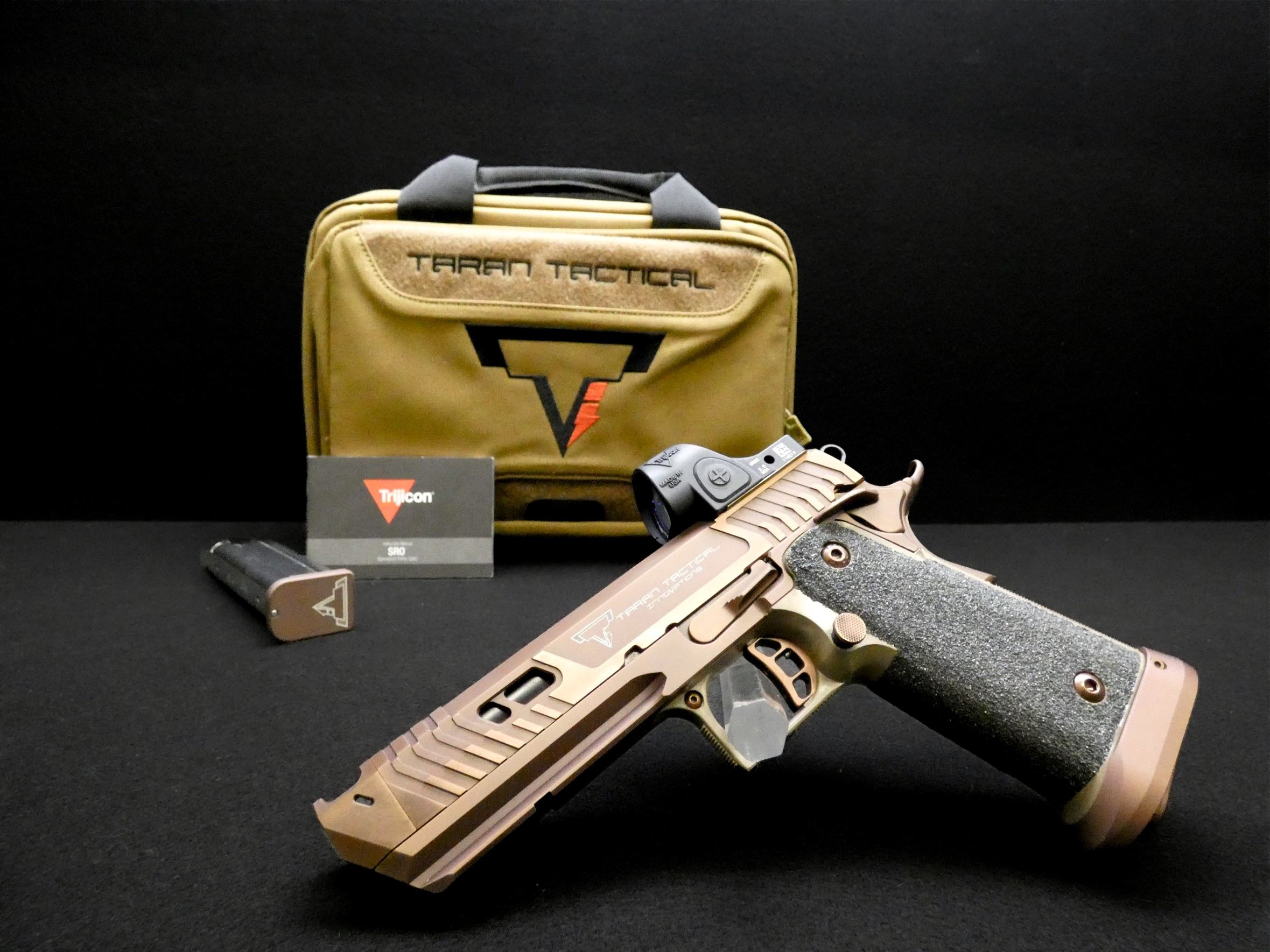 Taran Tactical Sand Viper 2011 - 9mm - XLNT w/ Trijicon SRO & MORE - C-img-1