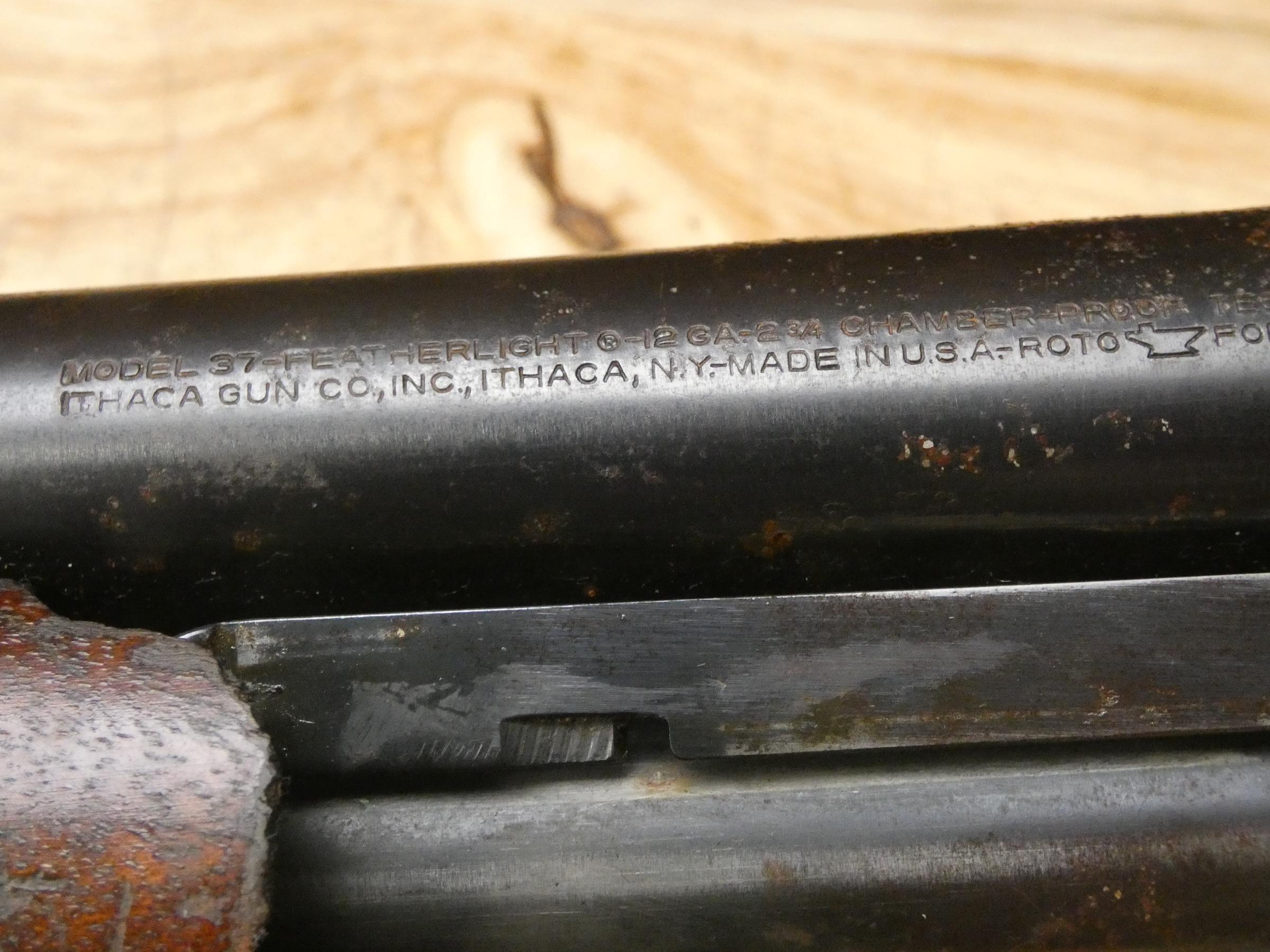 Ithaca Model 37 Featherlight - 12 Gauge - Classic Pump Action - Full Choke!-img-28