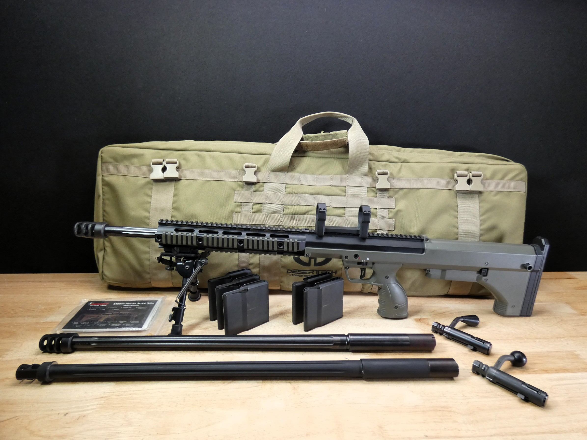 Desert Tech SRS 3 Barrel Set - .308 .300 Win Mag & .338 Lapua - Bullpup -C-img-1