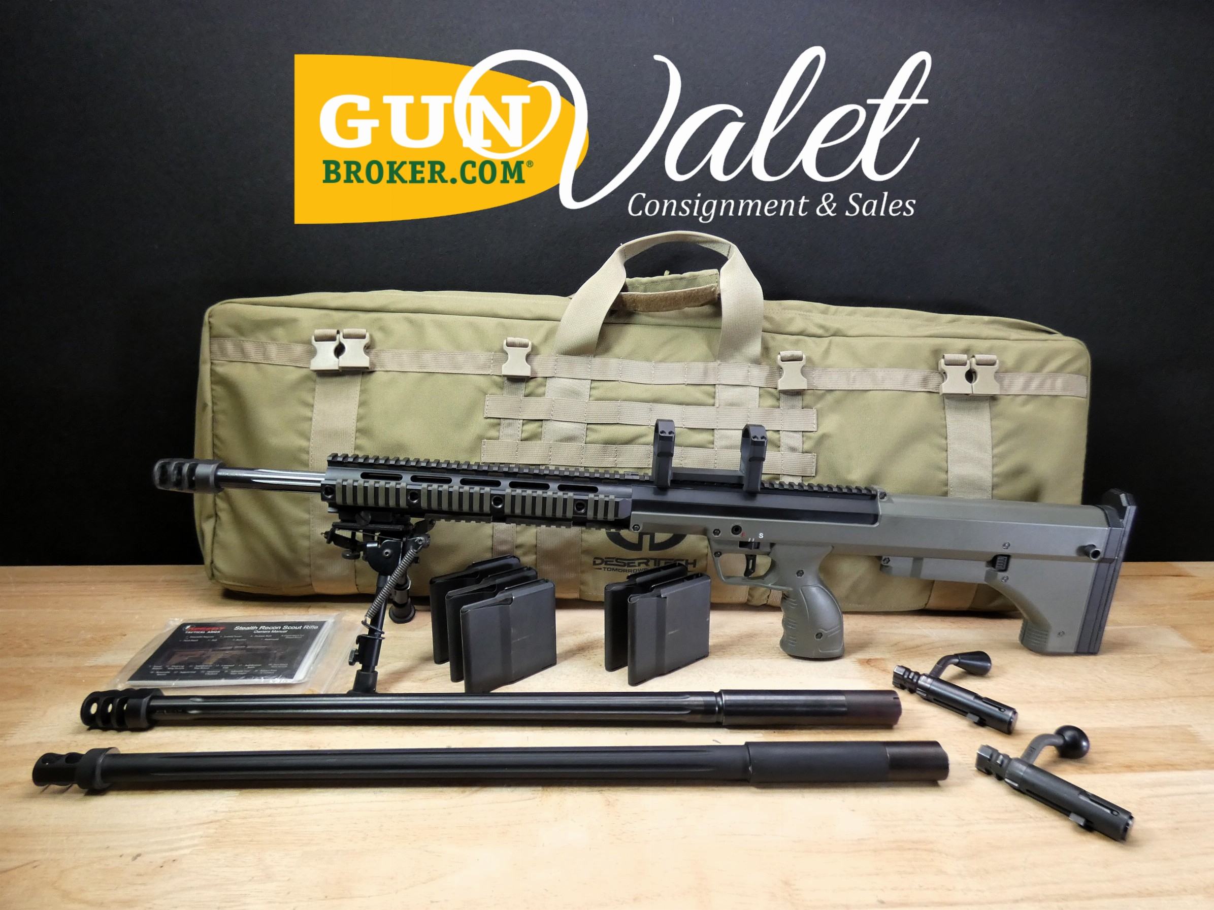 Desert Tech SRS 3 Barrel Set - .308 .300 Win Mag & .338 Lapua - Bullpup -C-img-0