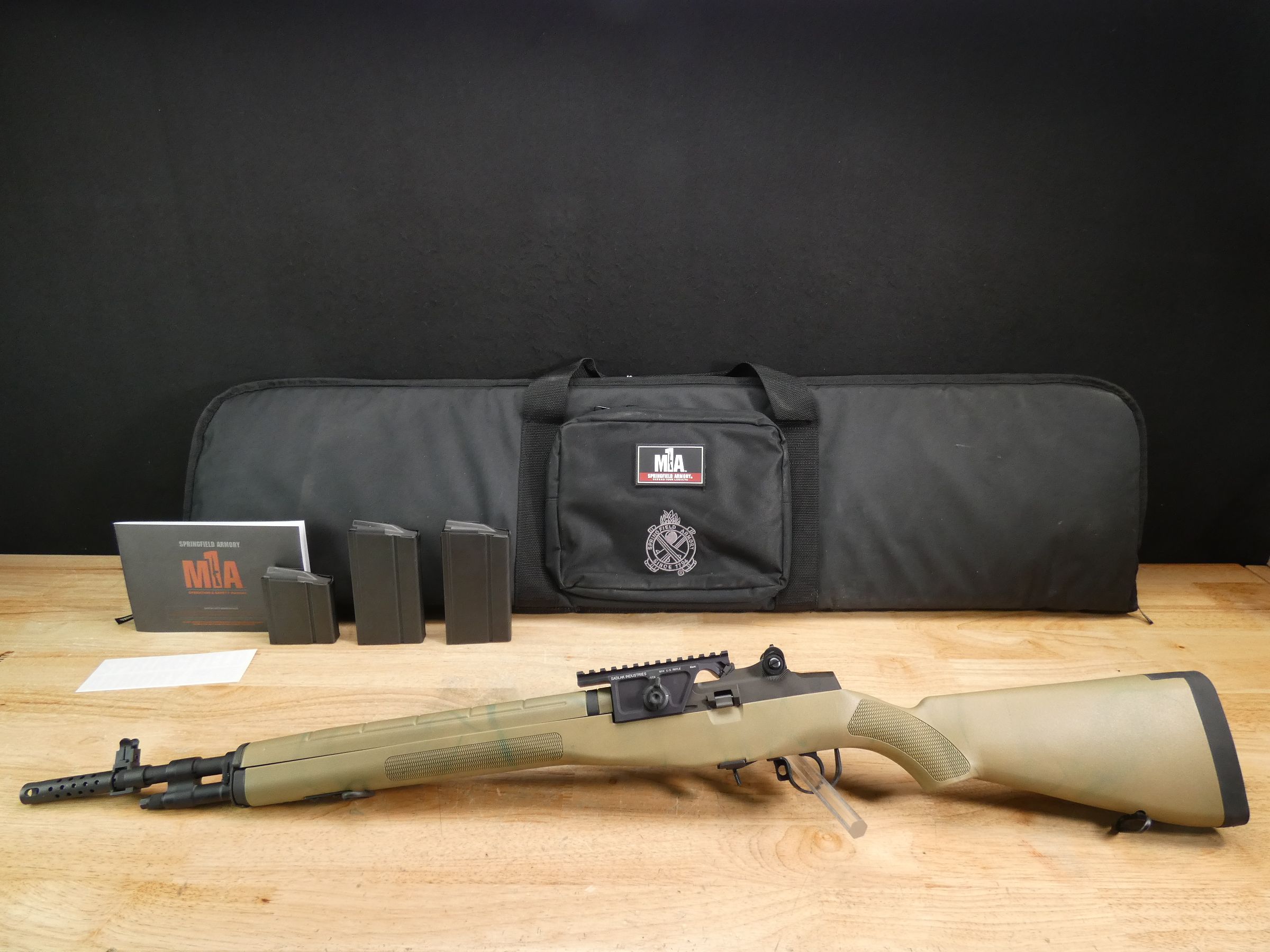 Springfield M1A Scout Squad - .308 Win - Synthetic + Mags - Soft Case - C -img-1