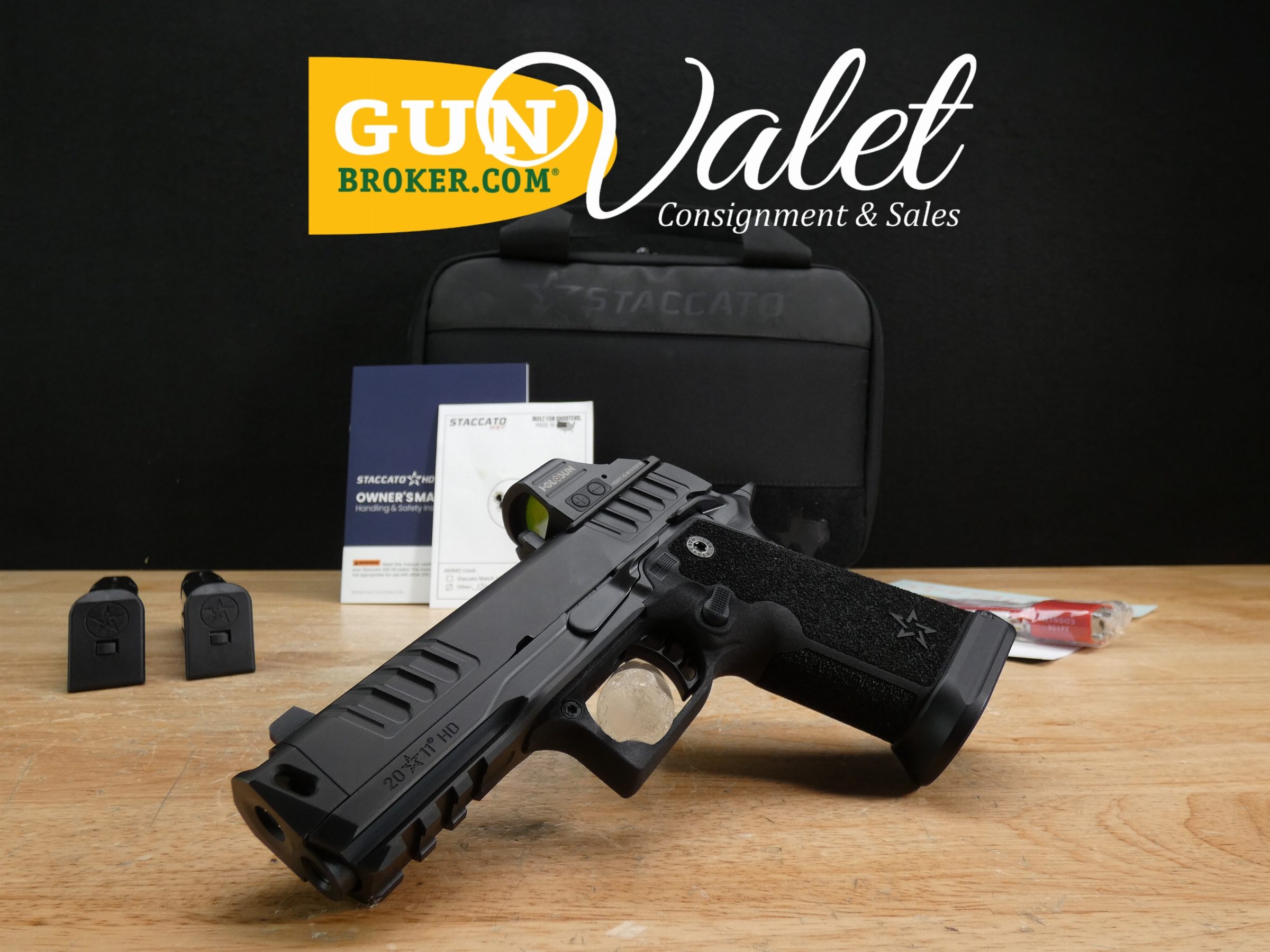 Staccato HD P4X 2011 - 9mm - DLC Compensated - Holosun HS507C + Mags - C -img-0