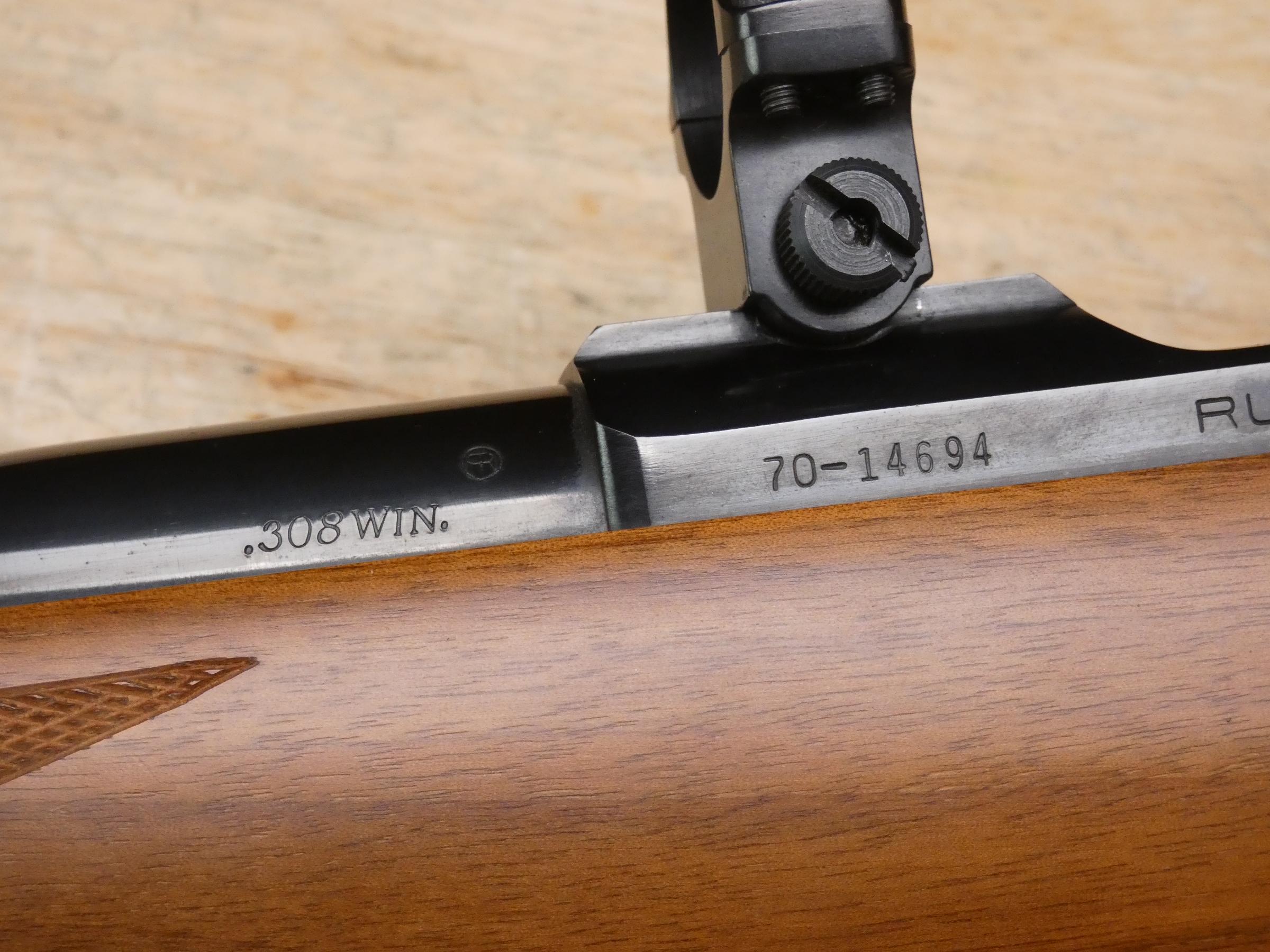 Ruger M77 - .308 Win - MFG 1970 - Tang Safety & Red Pad - Bolt Action - C-img-38