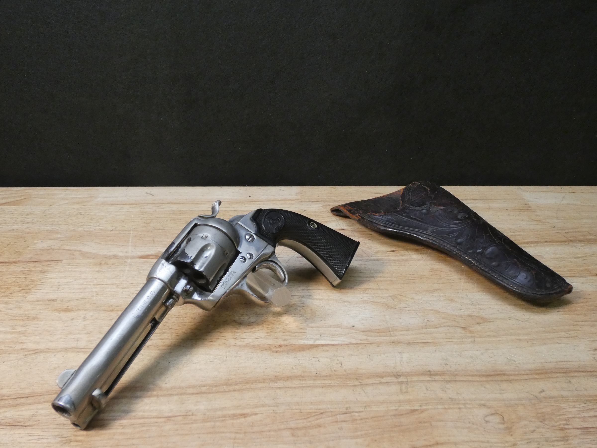 Colt Single Action Army Bisley Model - .38 WCF - Mfg. 1907 - SAA Revolver-img-1