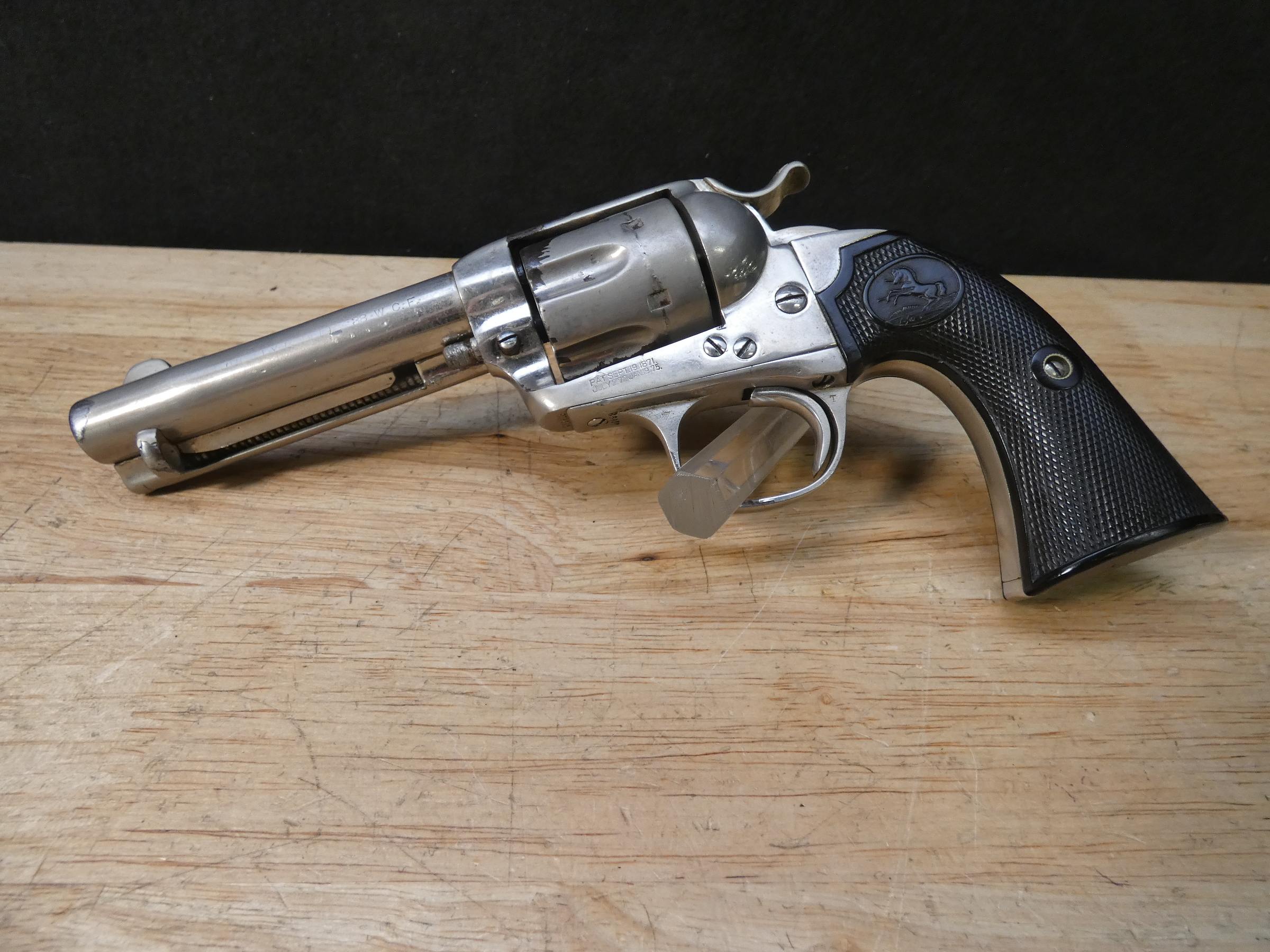 Colt Single Action Army Bisley Model - .38 WCF - Mfg. 1907 - SAA Revolver-img-2