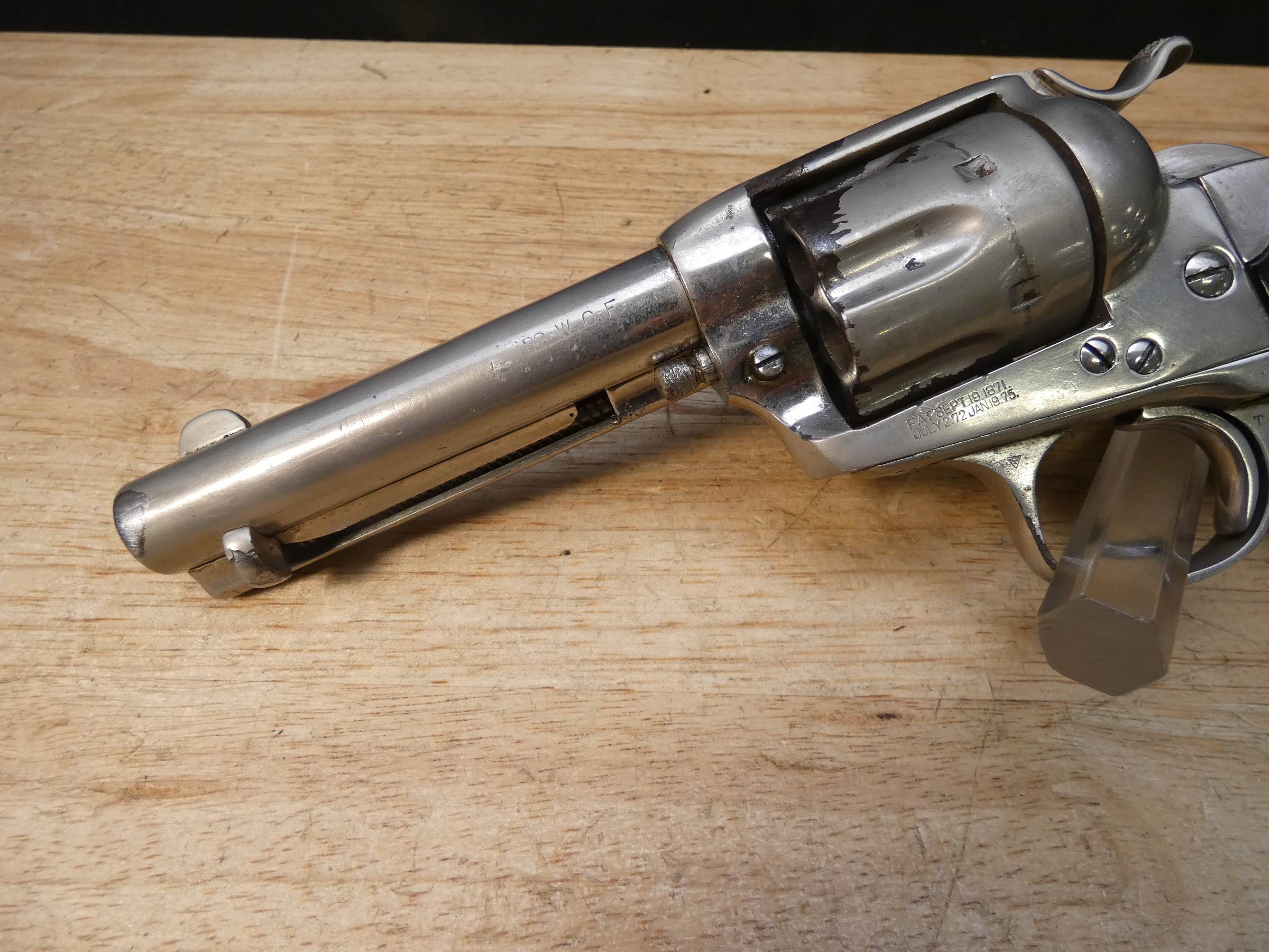 Colt Single Action Army Bisley Model - .38 WCF - Mfg. 1907 - SAA Revolver-img-4