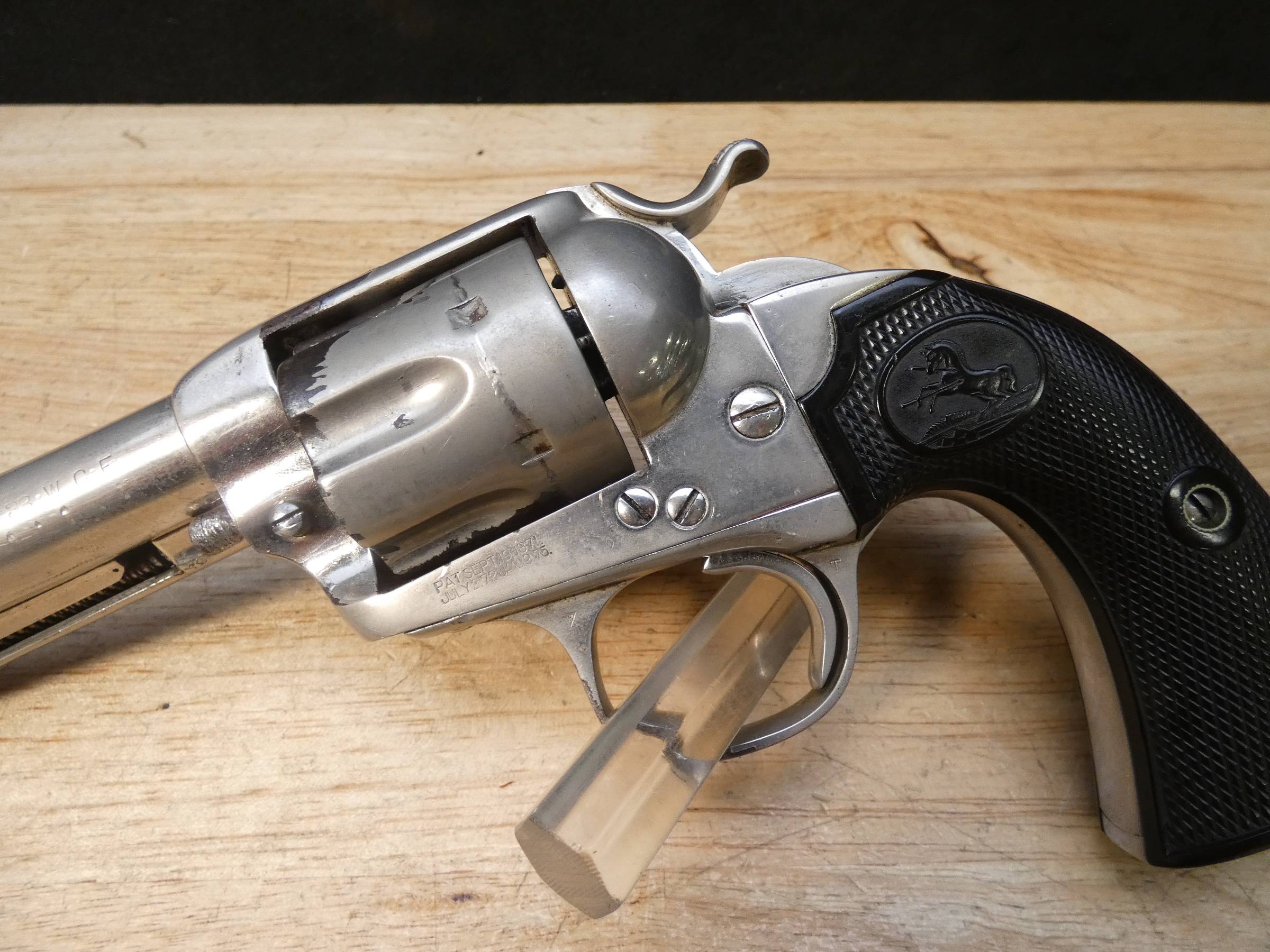 Colt Single Action Army Bisley Model - .38 WCF - Mfg. 1907 - SAA Revolver-img-5
