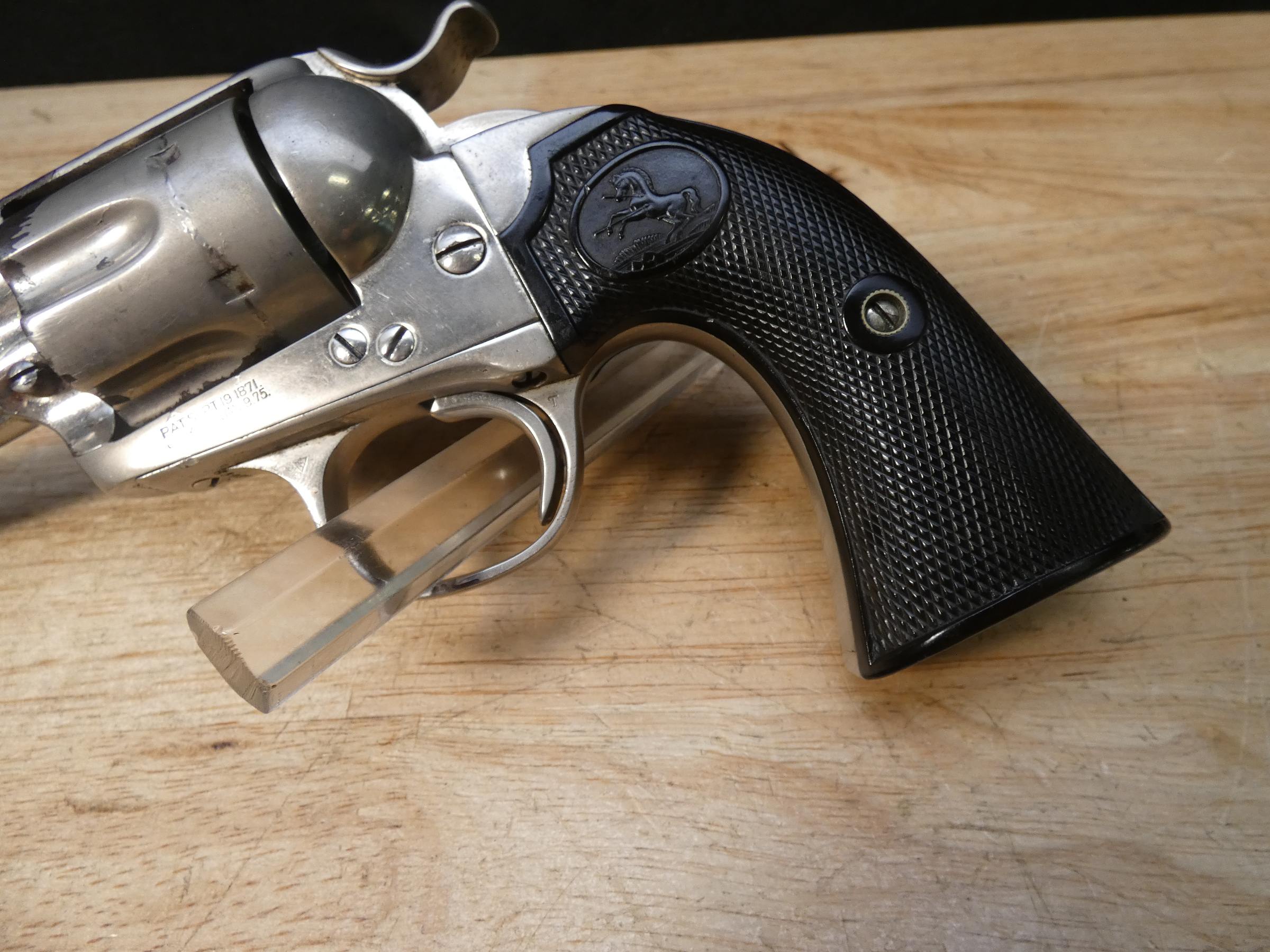 Colt Single Action Army Bisley Model - .38 WCF - Mfg. 1907 - SAA Revolver-img-6