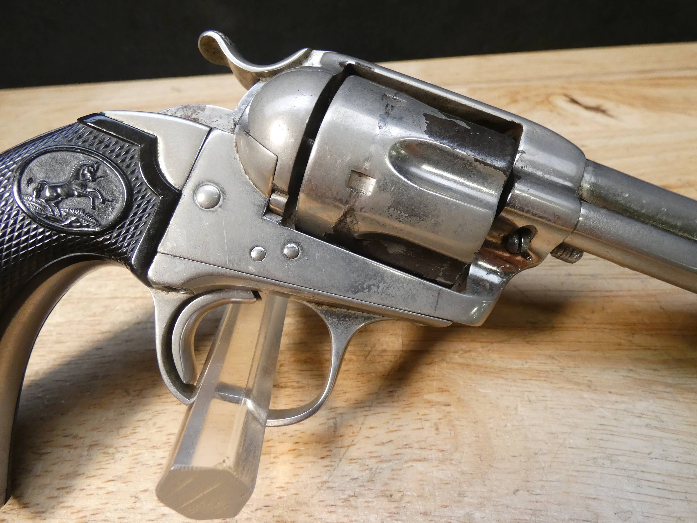 Colt Single Action Army Bisley Model - .38 WCF - Mfg. 1907 - SAA Revolver-img-12