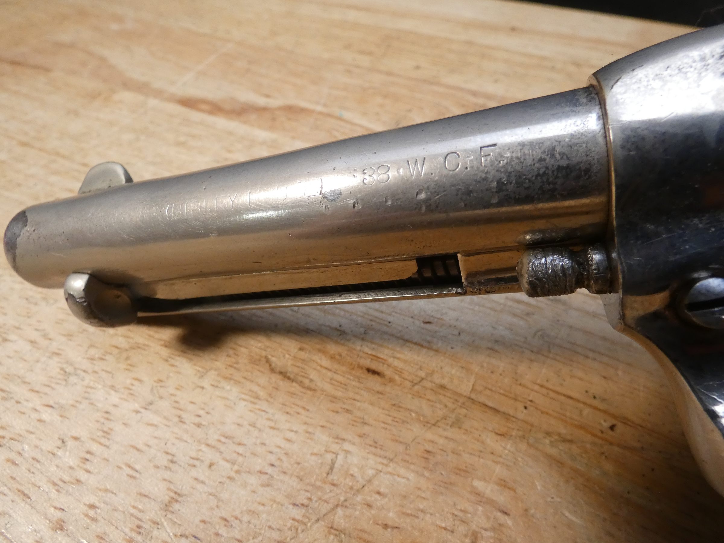 Colt Single Action Army Bisley Model - .38 WCF - Mfg. 1907 - SAA Revolver-img-24