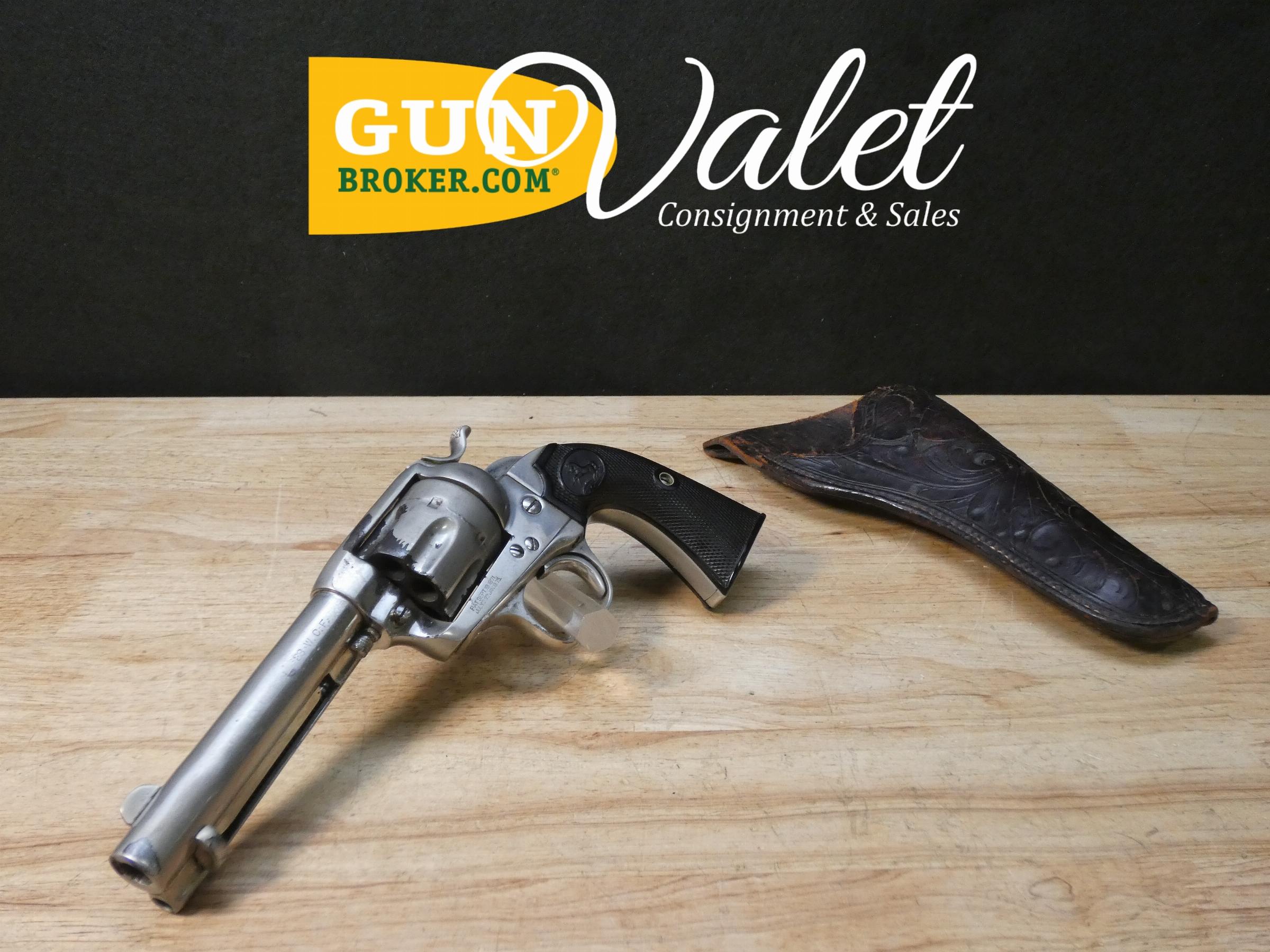Colt Single Action Army Bisley Model - .38 WCF - Mfg. 1907 - SAA Revolver-img-0