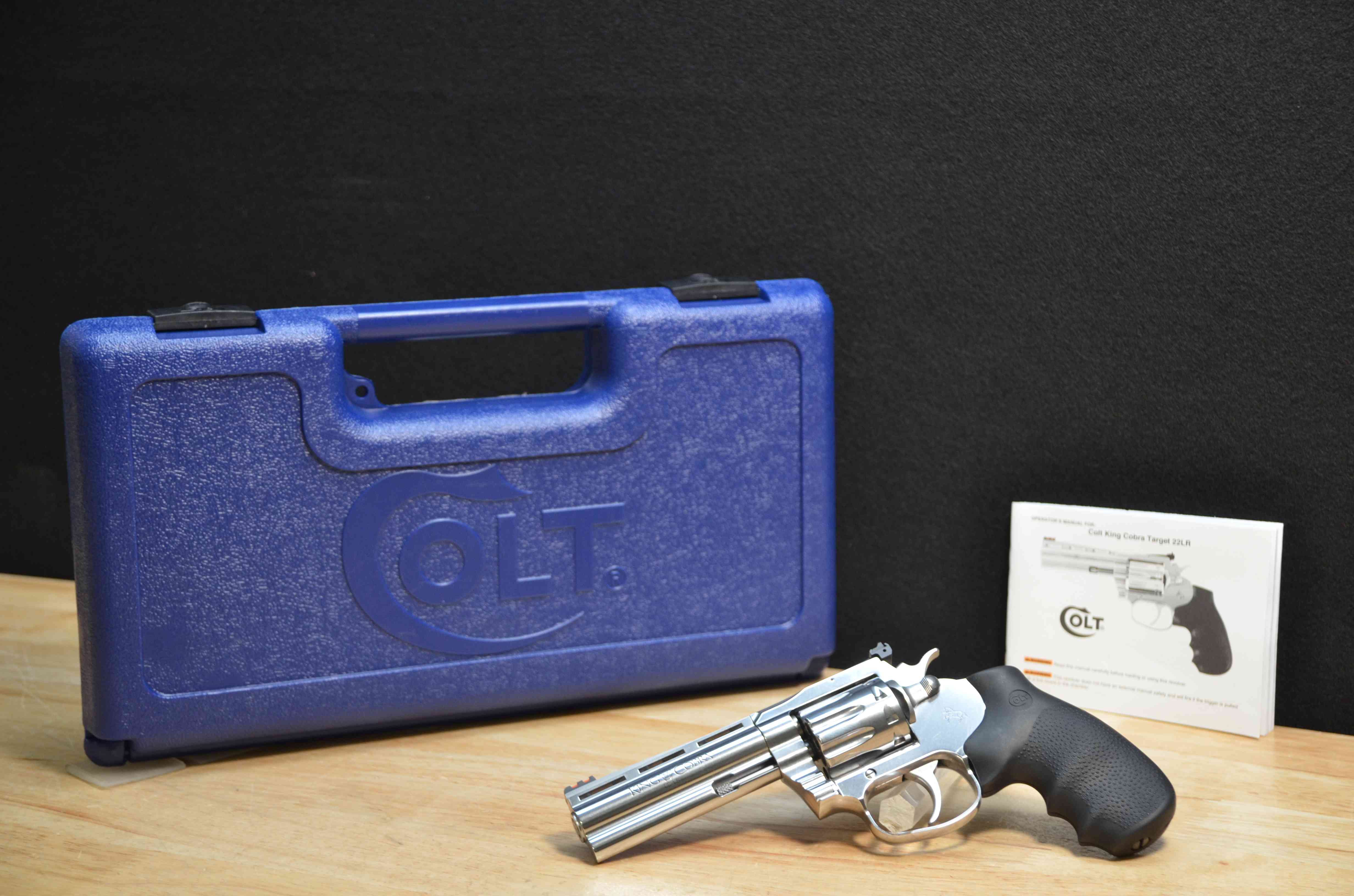 Colt King Cobra - .22 LR - w/ OG Case - 10 Shot Snake Gun - Stainless - C-img-1