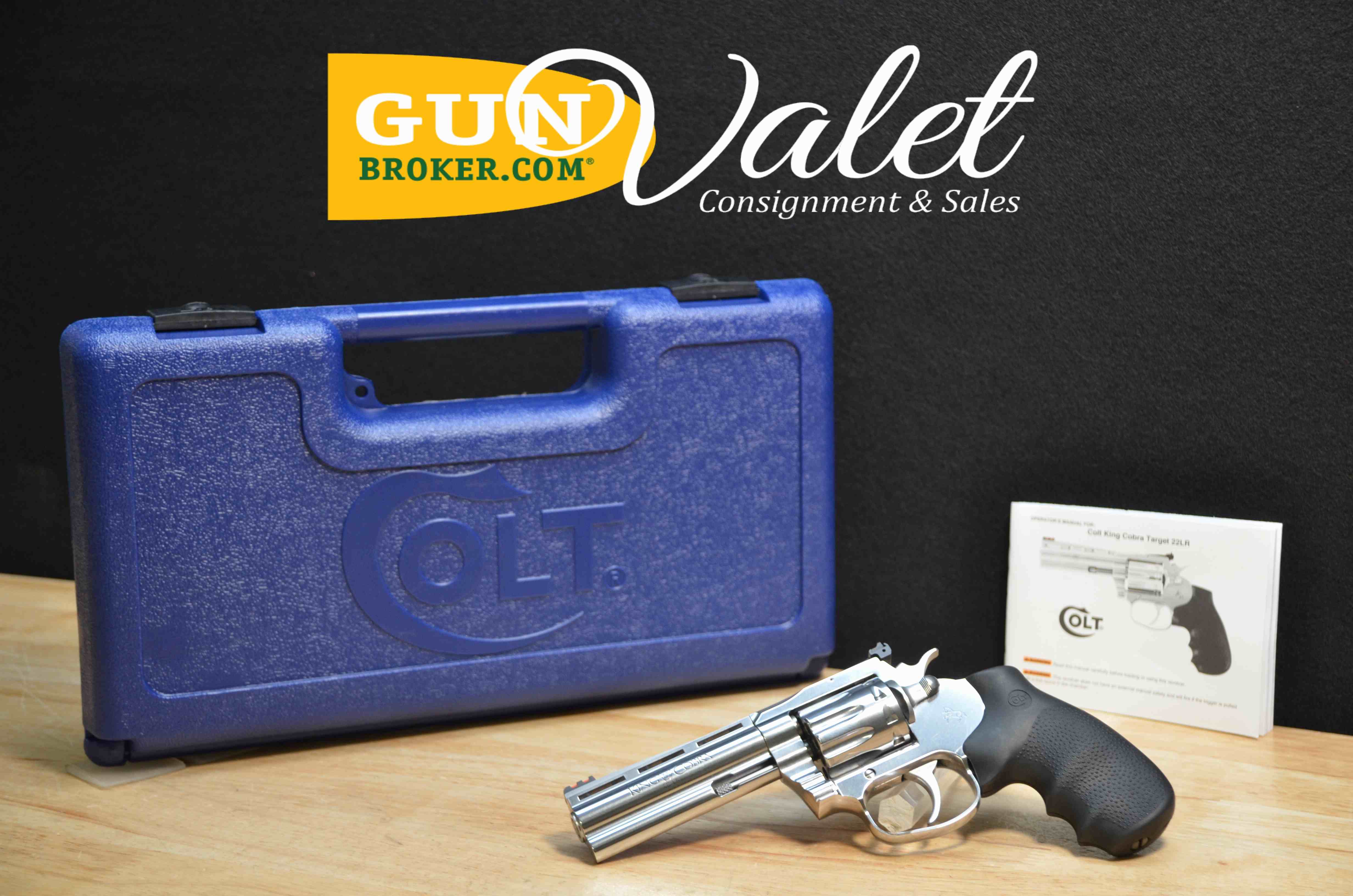 Colt King Cobra - .22 LR - w/ OG Case - 10 Shot Snake Gun - Stainless - C-img-0
