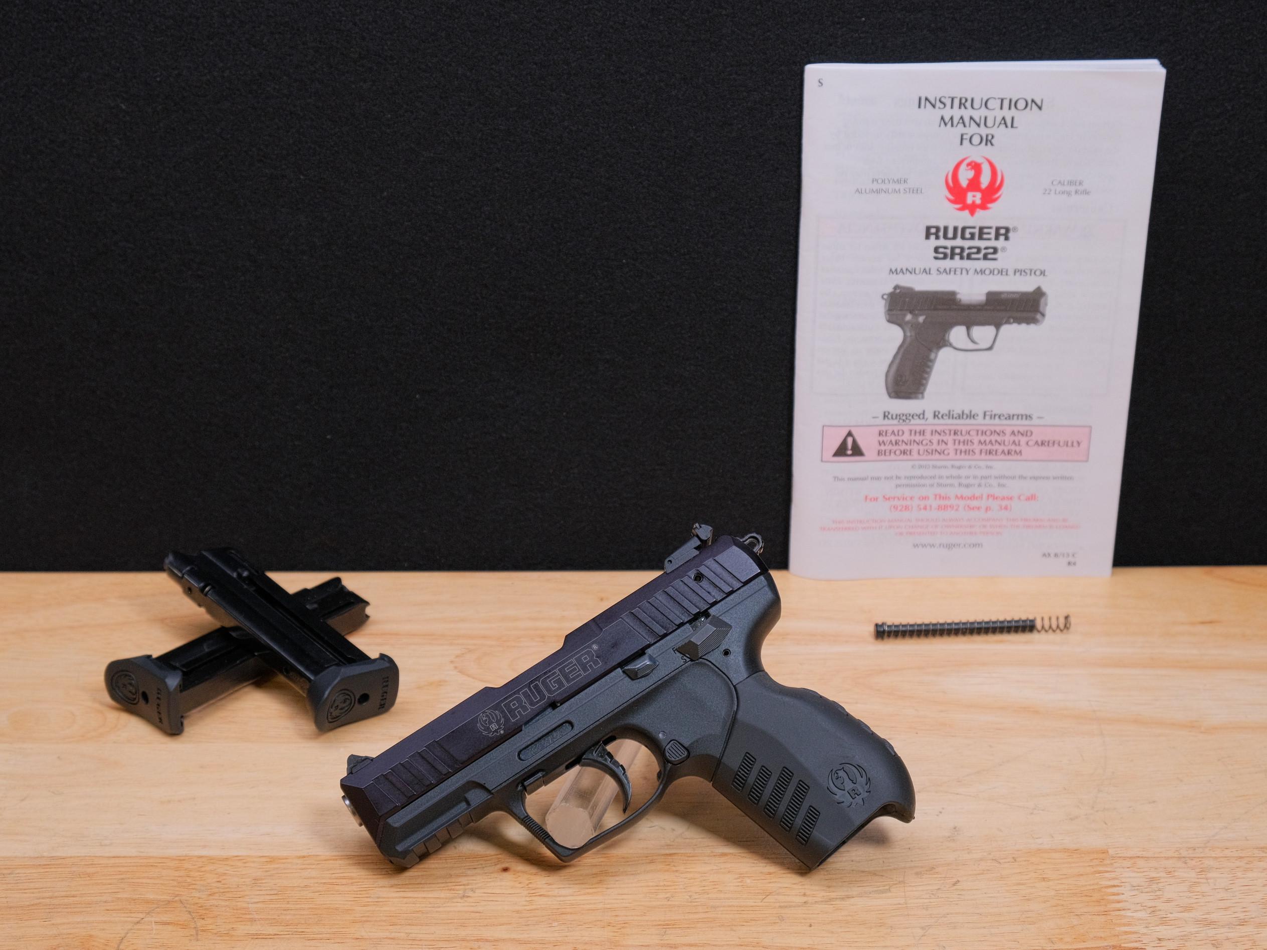 Ruger SR-22 - .22 LR - TWO MAGS - SR22 - CCW - Semi-Auto Plinker - MFG 2013-img-1