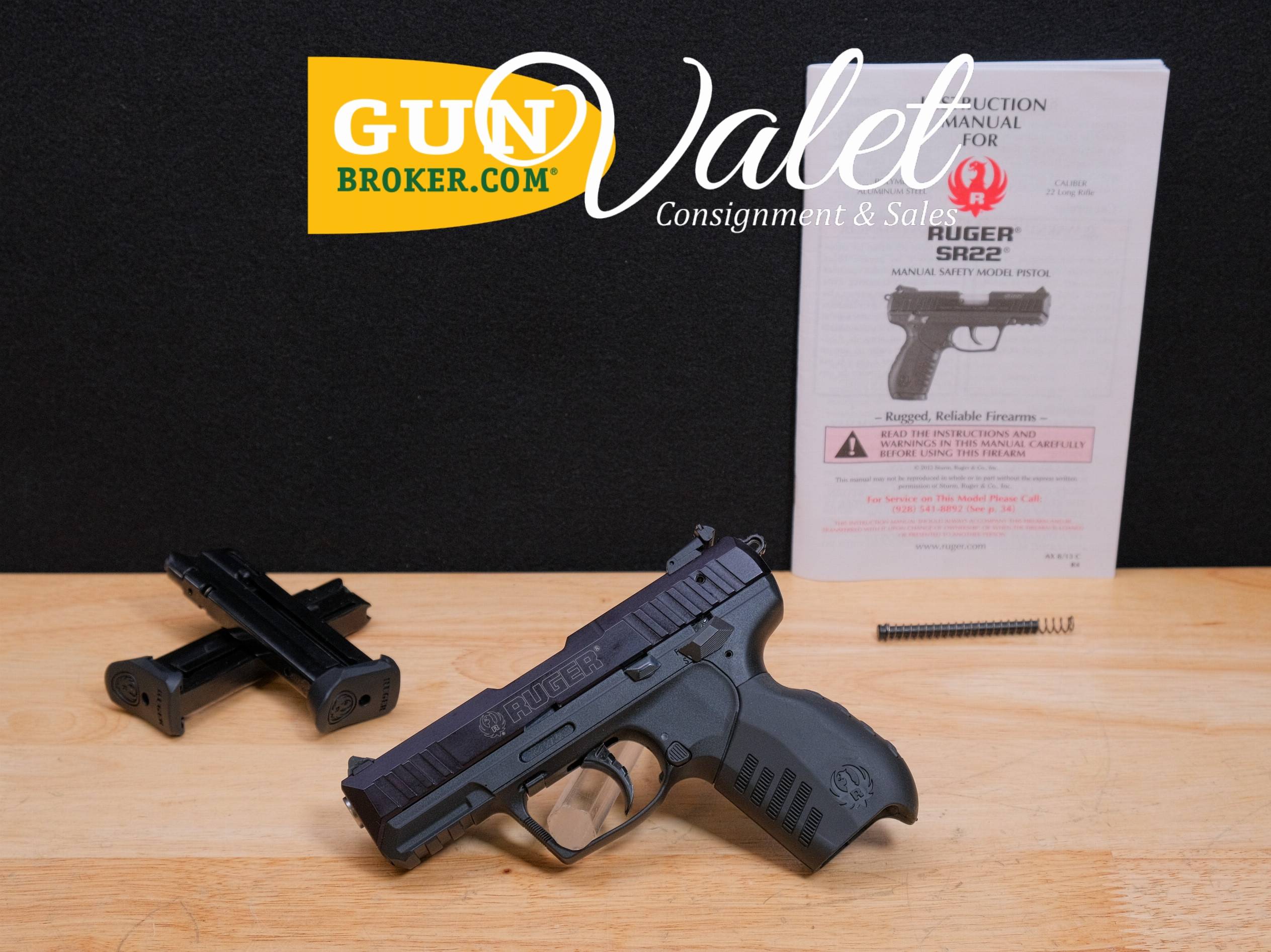 Ruger SR-22 - .22 LR - TWO MAGS - SR22 - CCW - Semi-Auto Plinker - MFG 2013-img-0