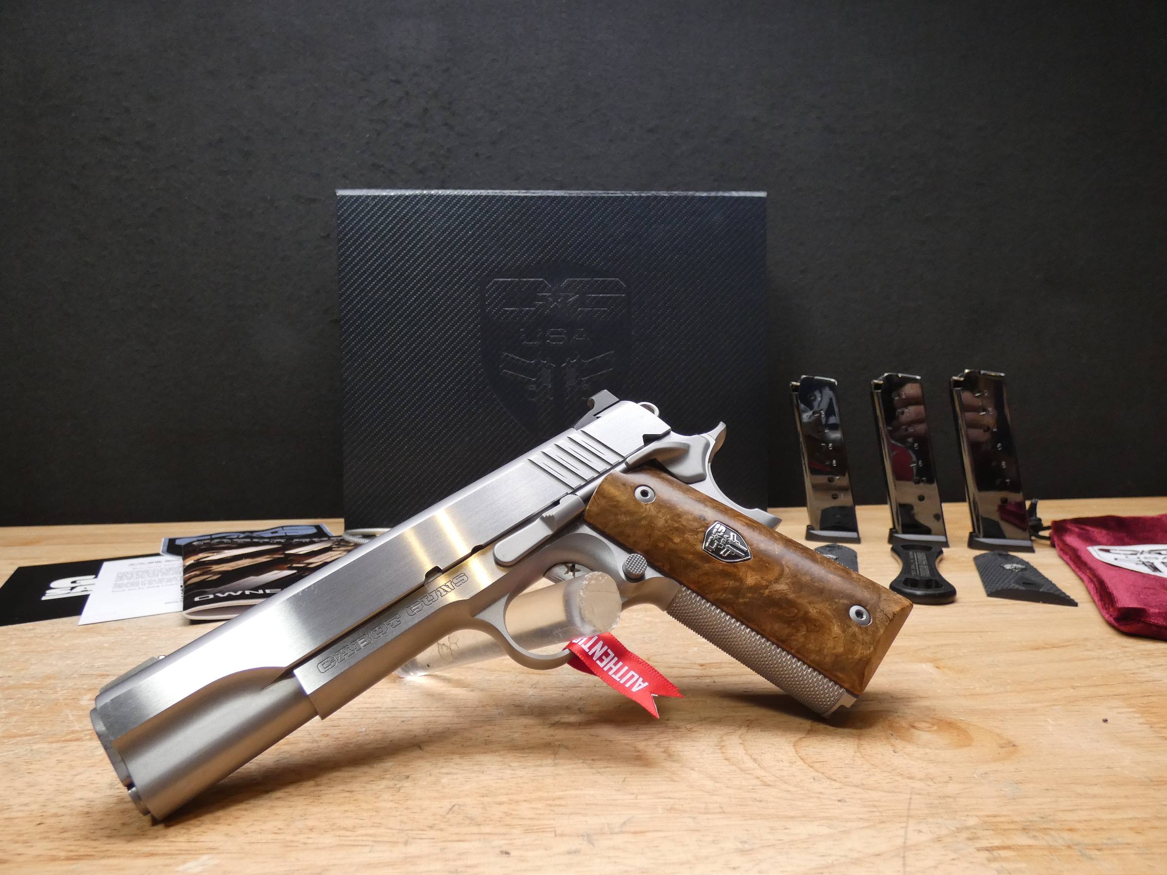 Cabot Guns National Standard 1911 - .45 ACP - 416 Stainless - XLNT!-img-1