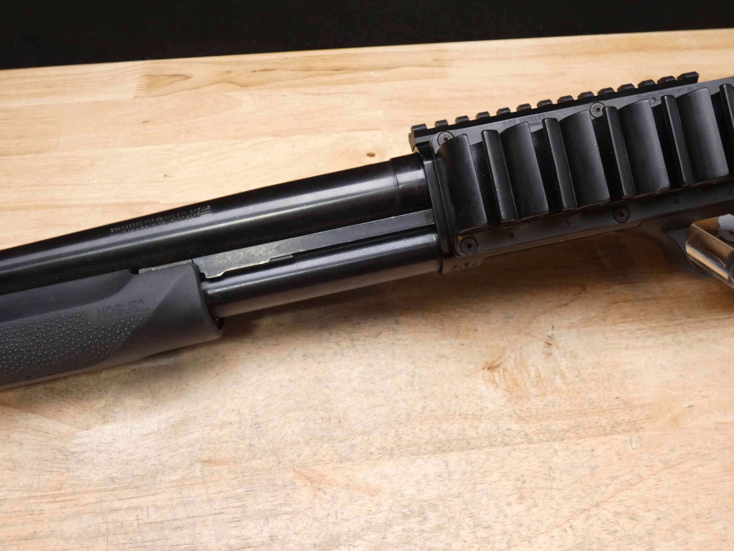 Mossberg 500 - 12 Gauge - 3in Shells - CYL - 12ga - Side Saddle - M4 Stock-img-4