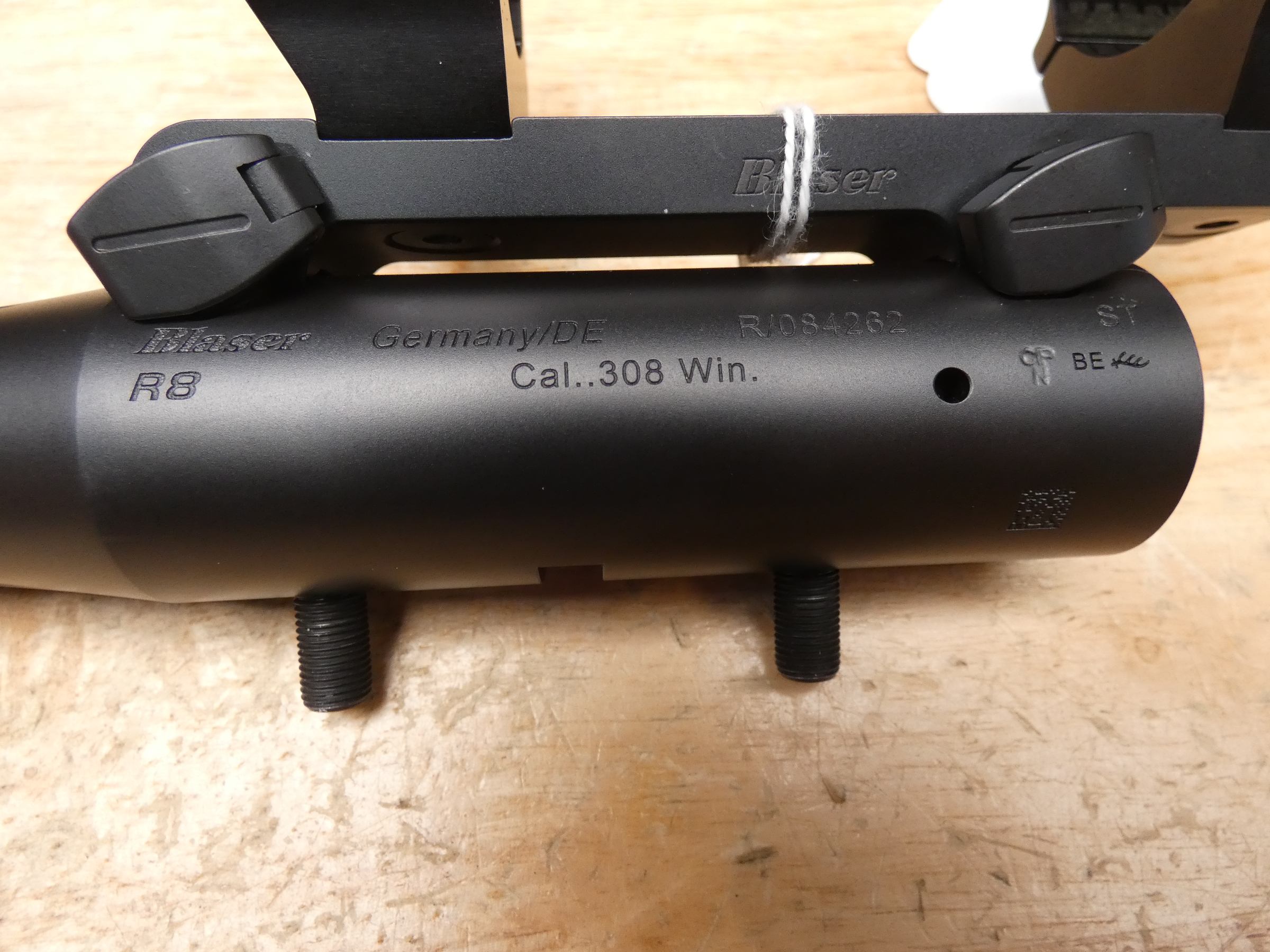 Blaser R8 Fluted Barrel - .308 Win - w/ Mag Adapter - 40mm QD Rings - C-img-26