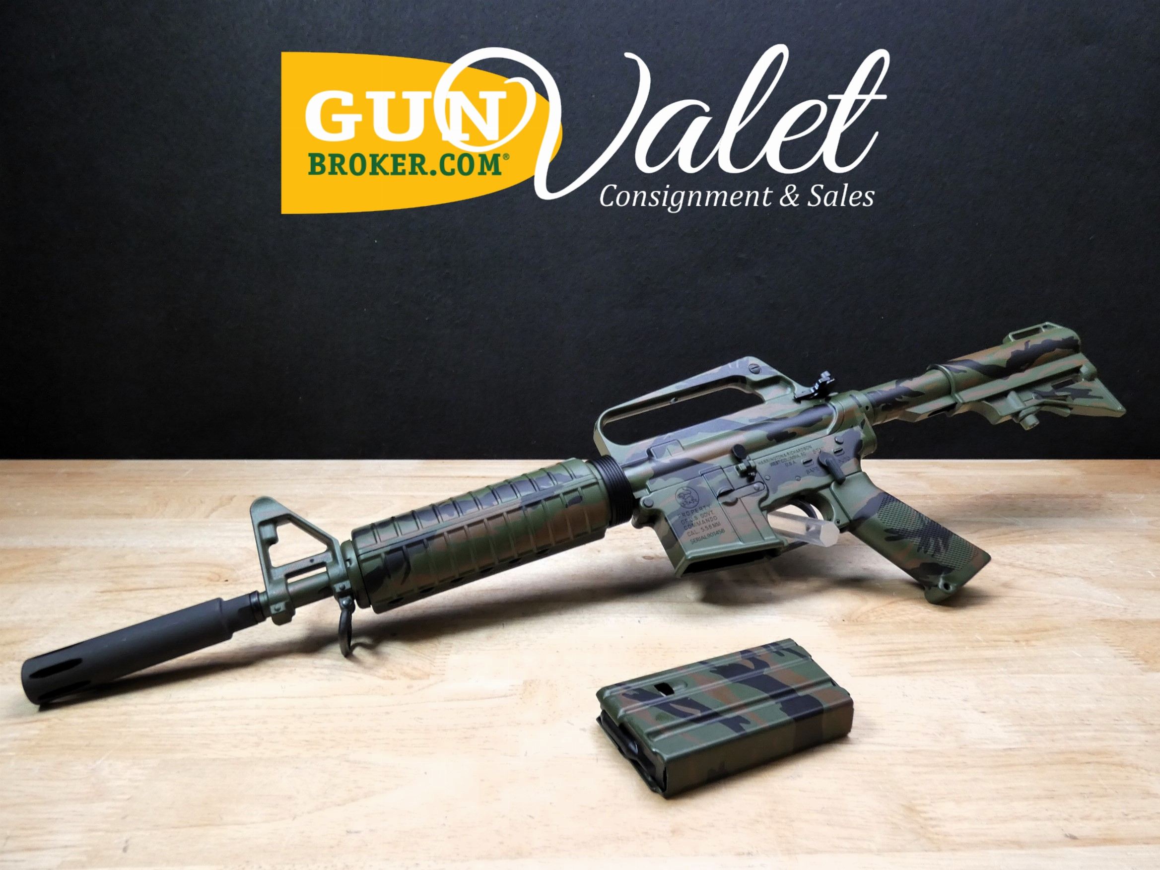 Harrington & Richardson Commando XM177E1 Tiger Stripe AR15 - 5.56 NATO - C-img-0