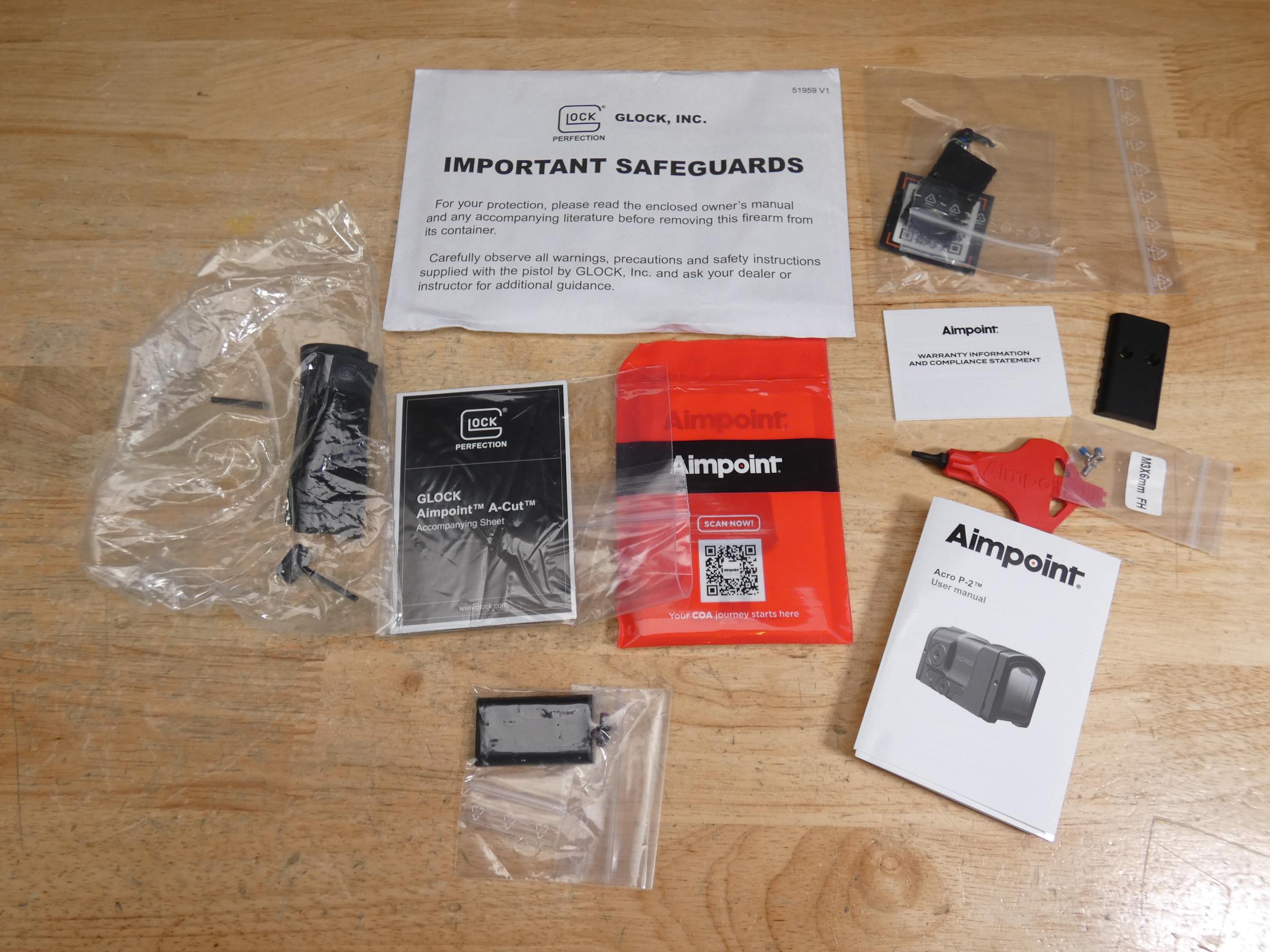 Glock 19 Gen6 COA A-Cut - 9mm - w/ Aimpoint & MORE - G19 Gen 6 MOS - C-img-25