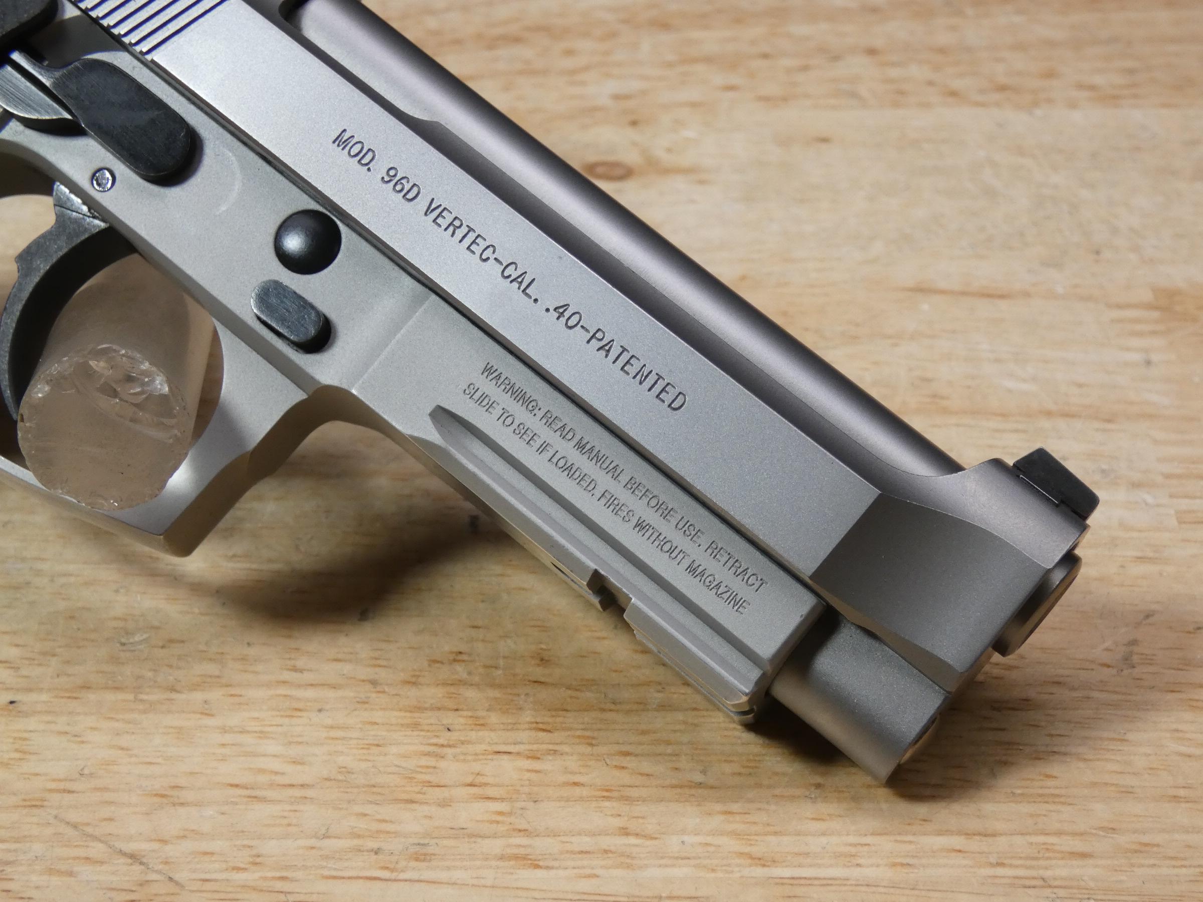 RARE Beretta 96D Vertec Inox - .40 S&W - Stainless 96 D w/ Mags - 2004 - C-img-10