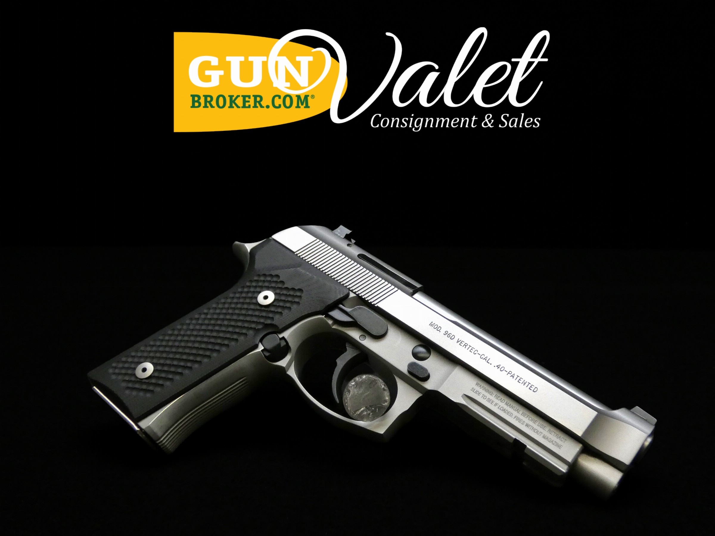 RARE Beretta 96D Vertec Inox - .40 S&W - Stainless 96 D w/ Mags - 2004 - C-img-0