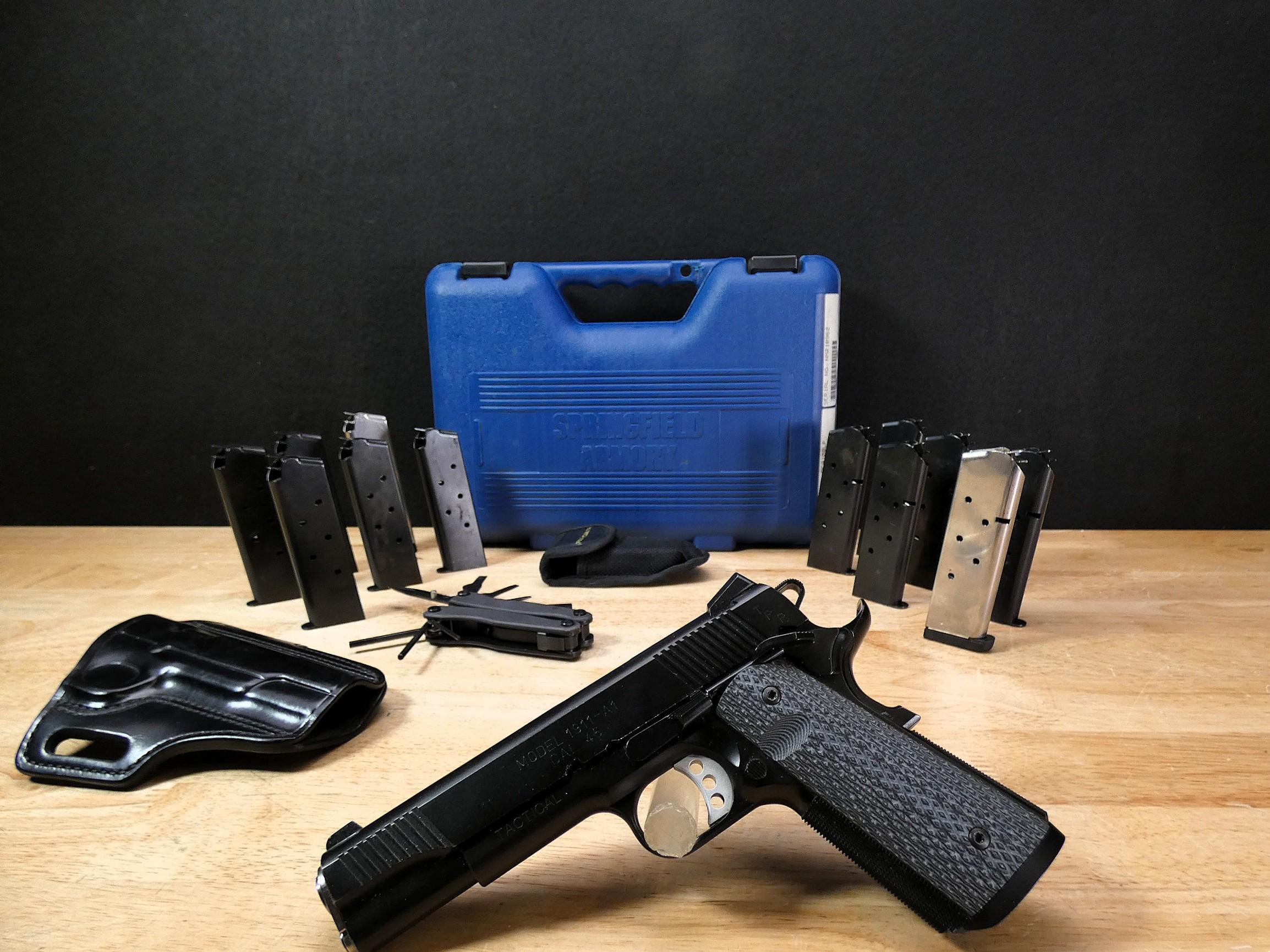 Springfield TRP 1911-A1 Tactical - .45 ACP - 1911A1 - w/ 12 Mags & MORE! -C-img-1