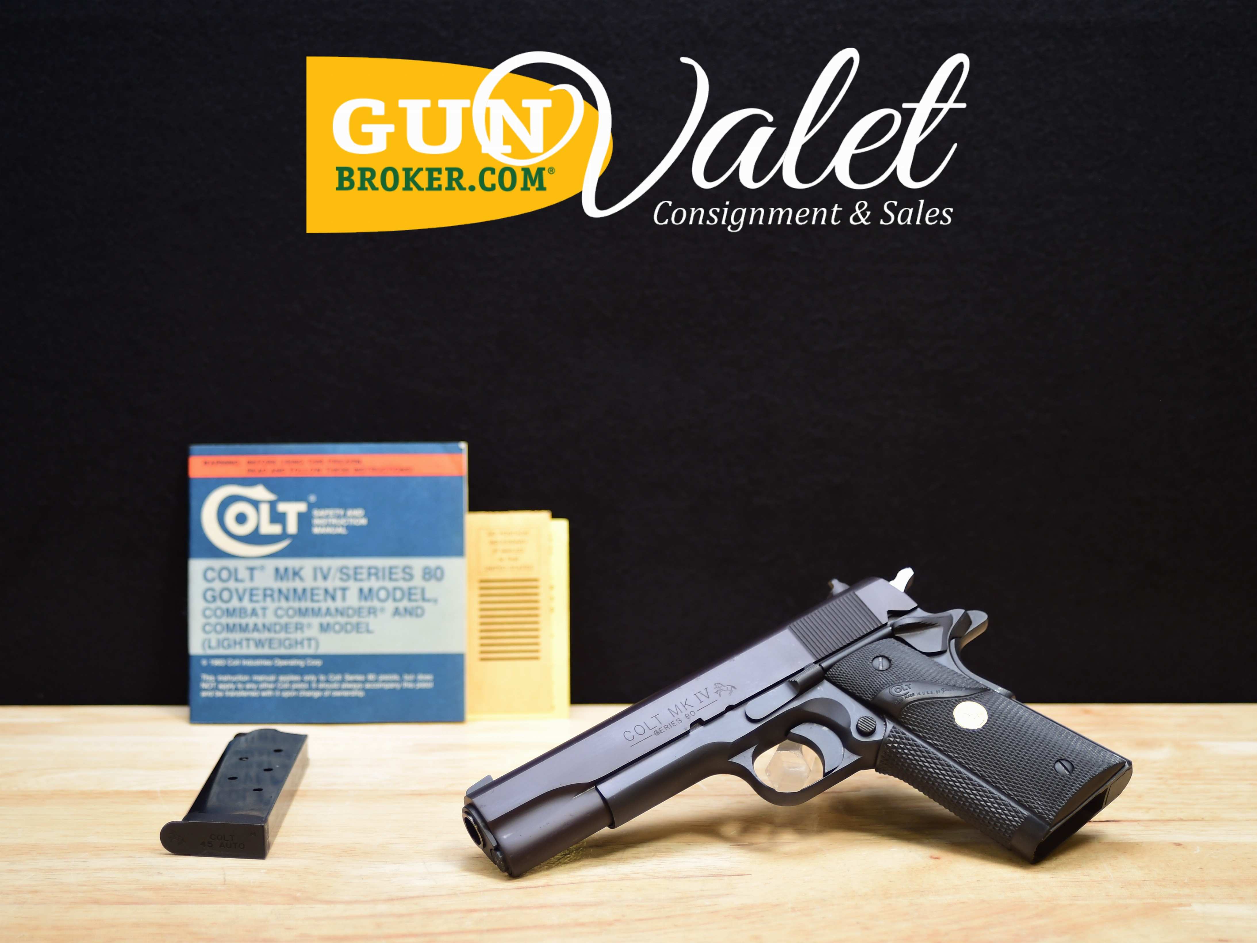 Colt Combat Government Model MKIV Series 80 1911 - .45 ACP - MFG 1984 - C-img-0