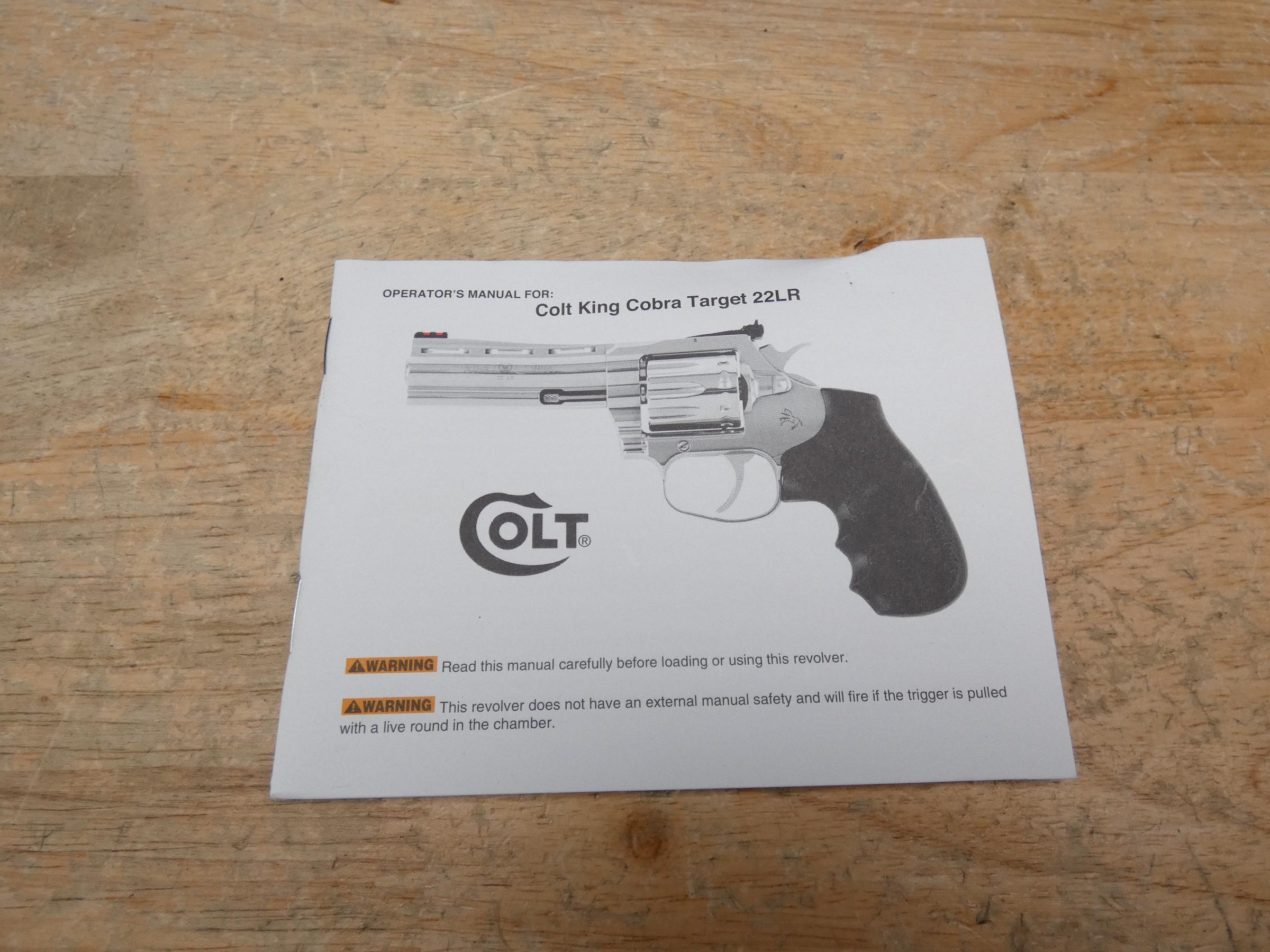 Colt King Cobra - .22 LR - 6IN BBL - 10-Shot - Stainless - Model D-img-35