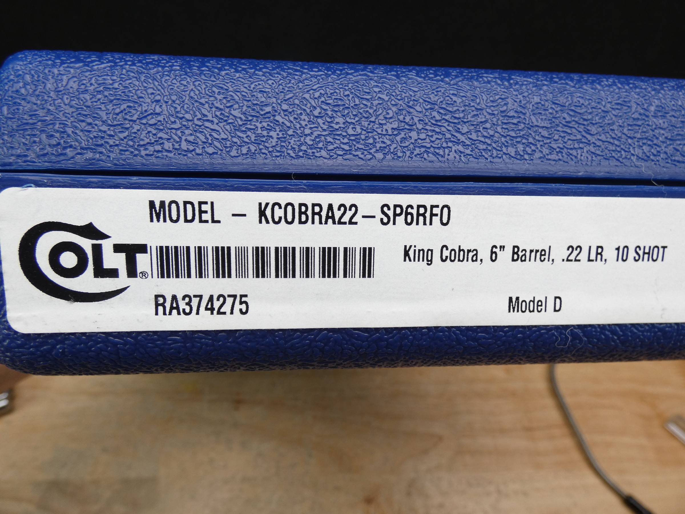 Colt King Cobra - .22 LR - 6IN BBL - 10-Shot - Stainless - Model D-img-36