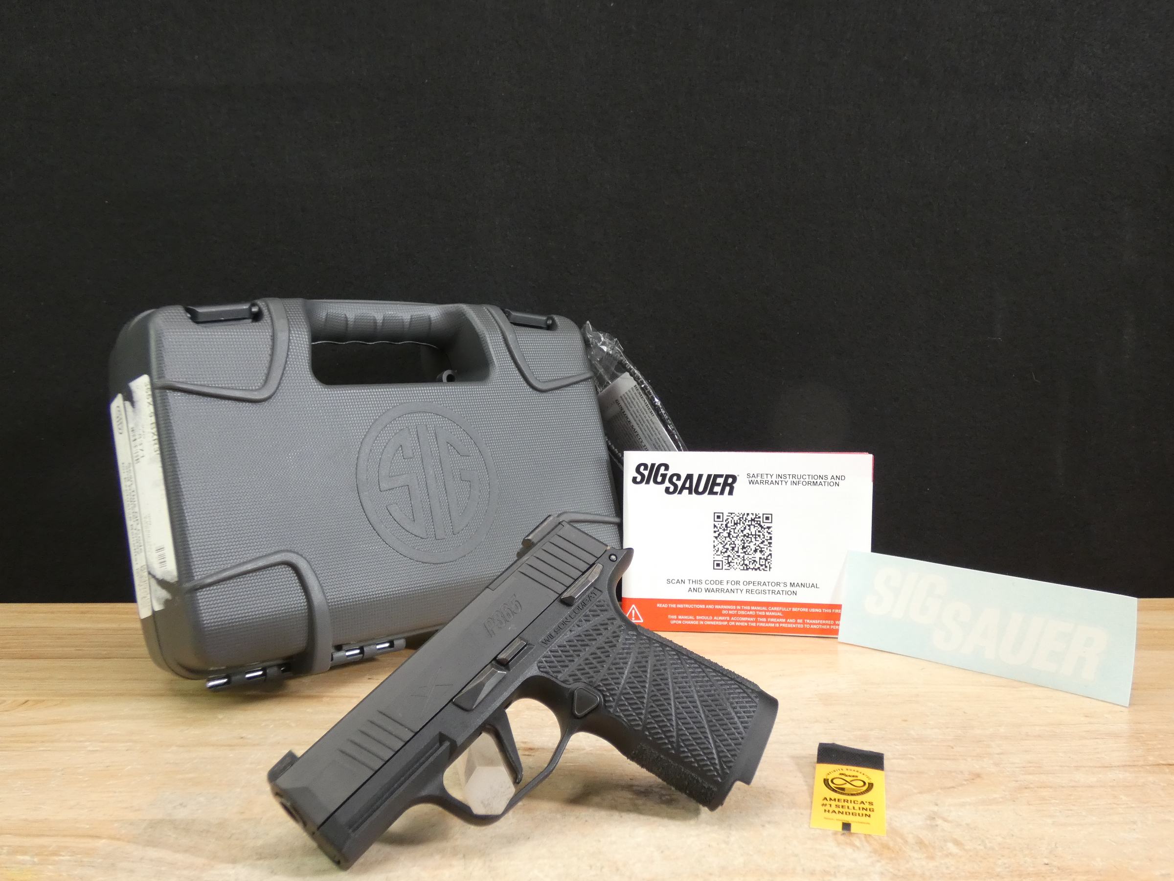 Sig Sauer P365X - 9mm - P365 X w/ Wilson Grip - Optic Ready + Hard Case!-img-1