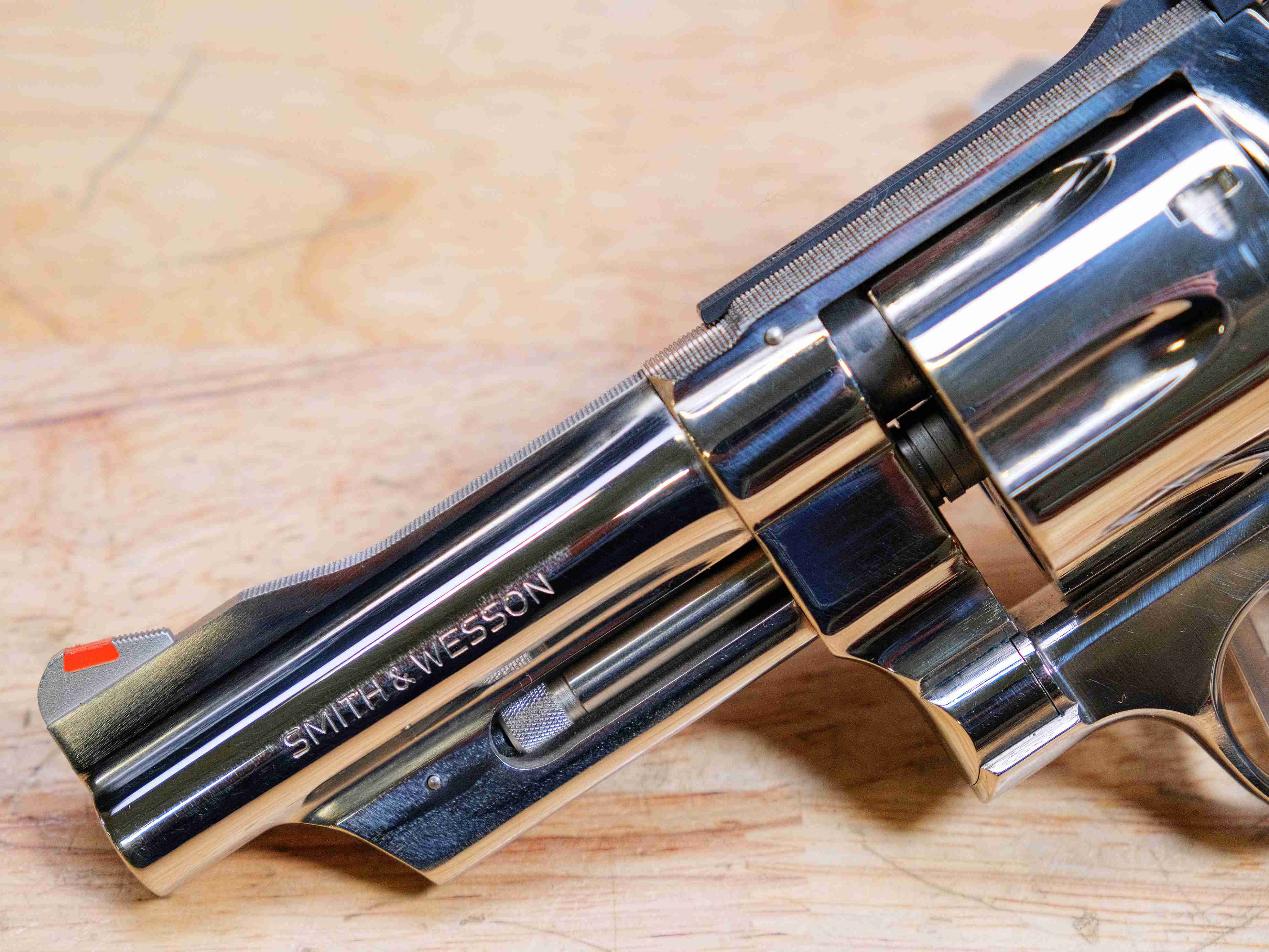 Smith & Wesson Model 27-2 Nickel - .357 Mag - S&W 27 - w/ Wood Case - C-img-3
