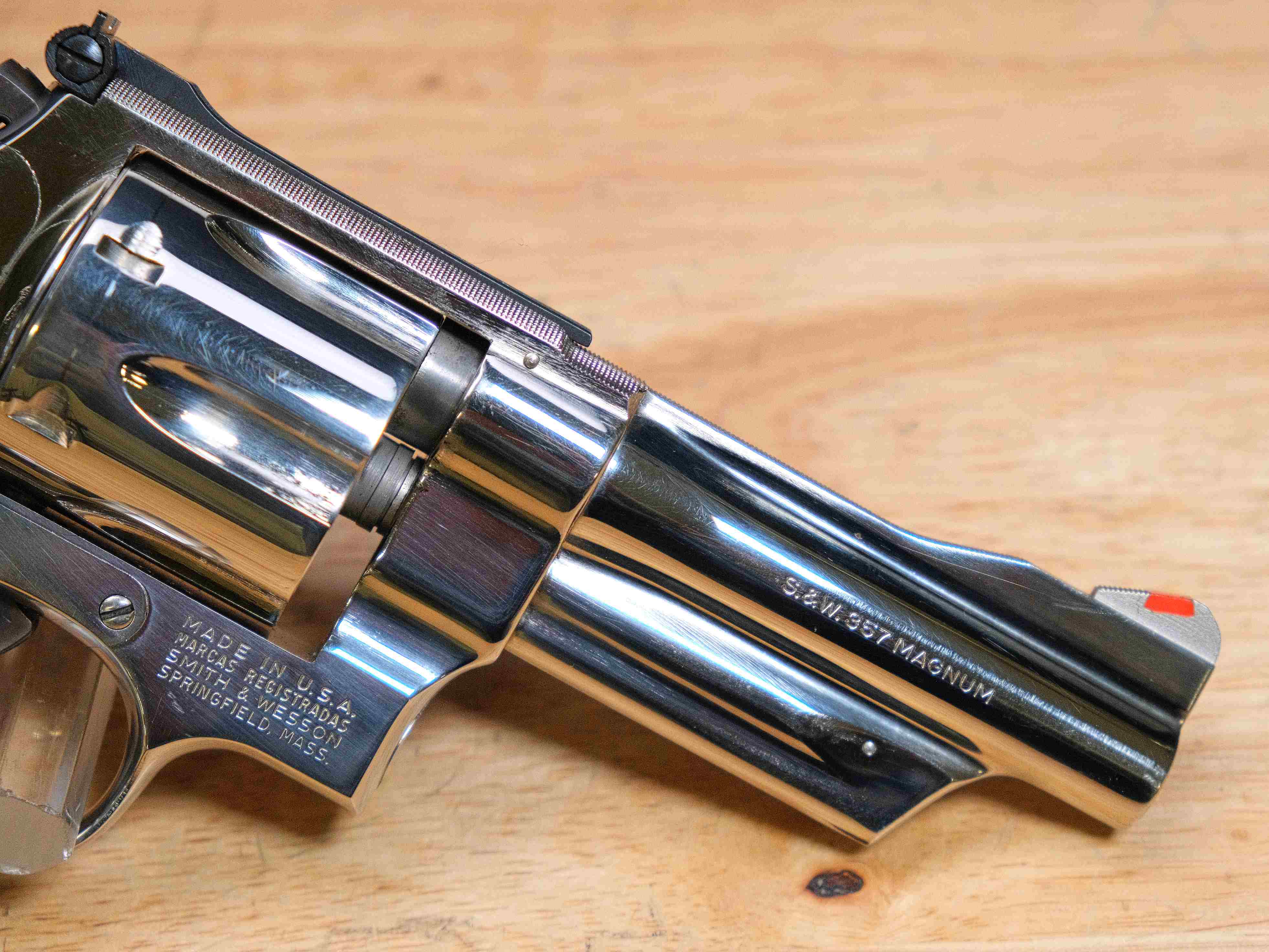 Smith & Wesson Model 27-2 Nickel - .357 Mag - S&W 27 - w/ Wood Case - C-img-7