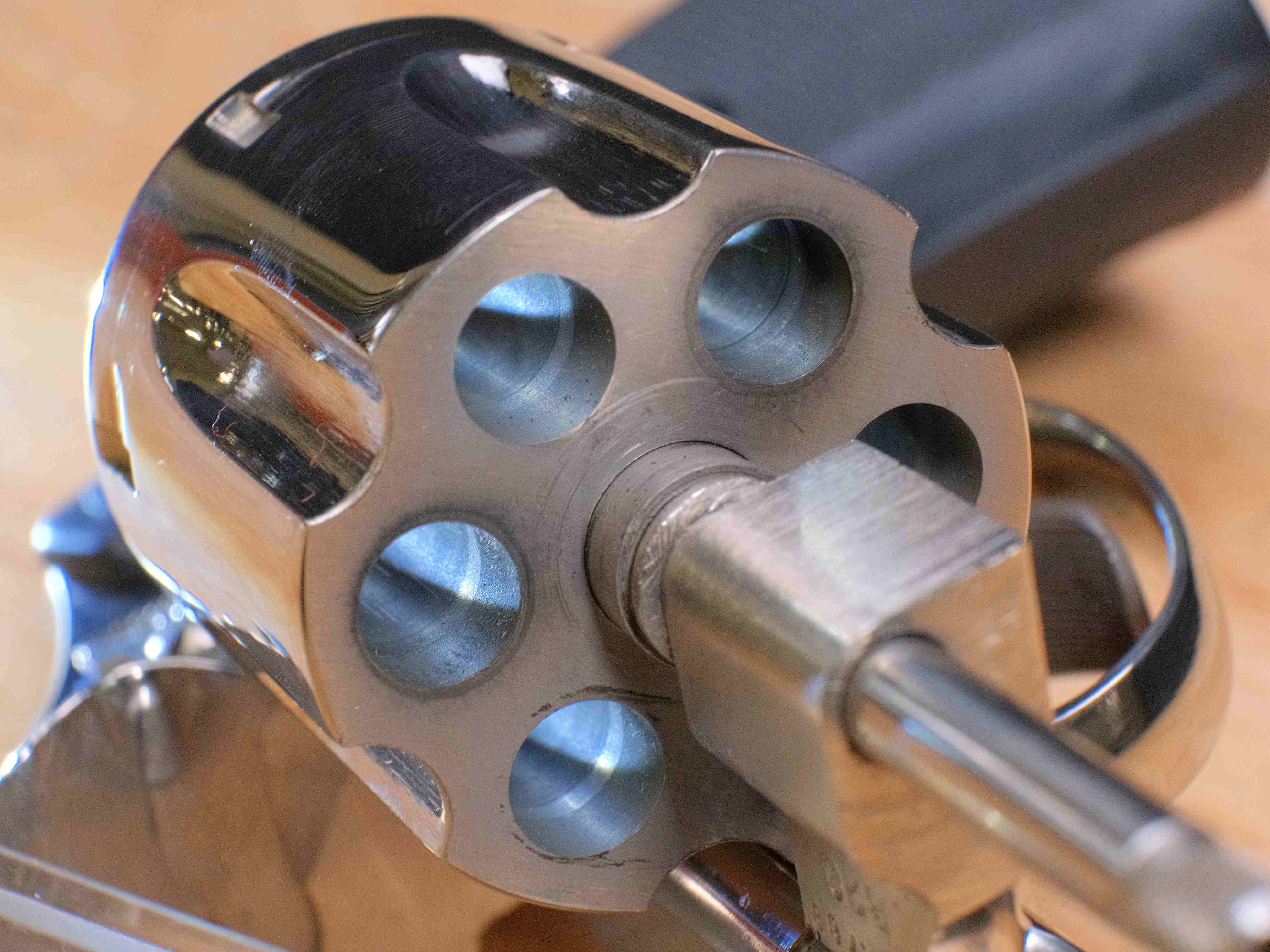 Smith & Wesson Model 27-2 Nickel - .357 Mag - S&W 27 - w/ Wood Case - C-img-23