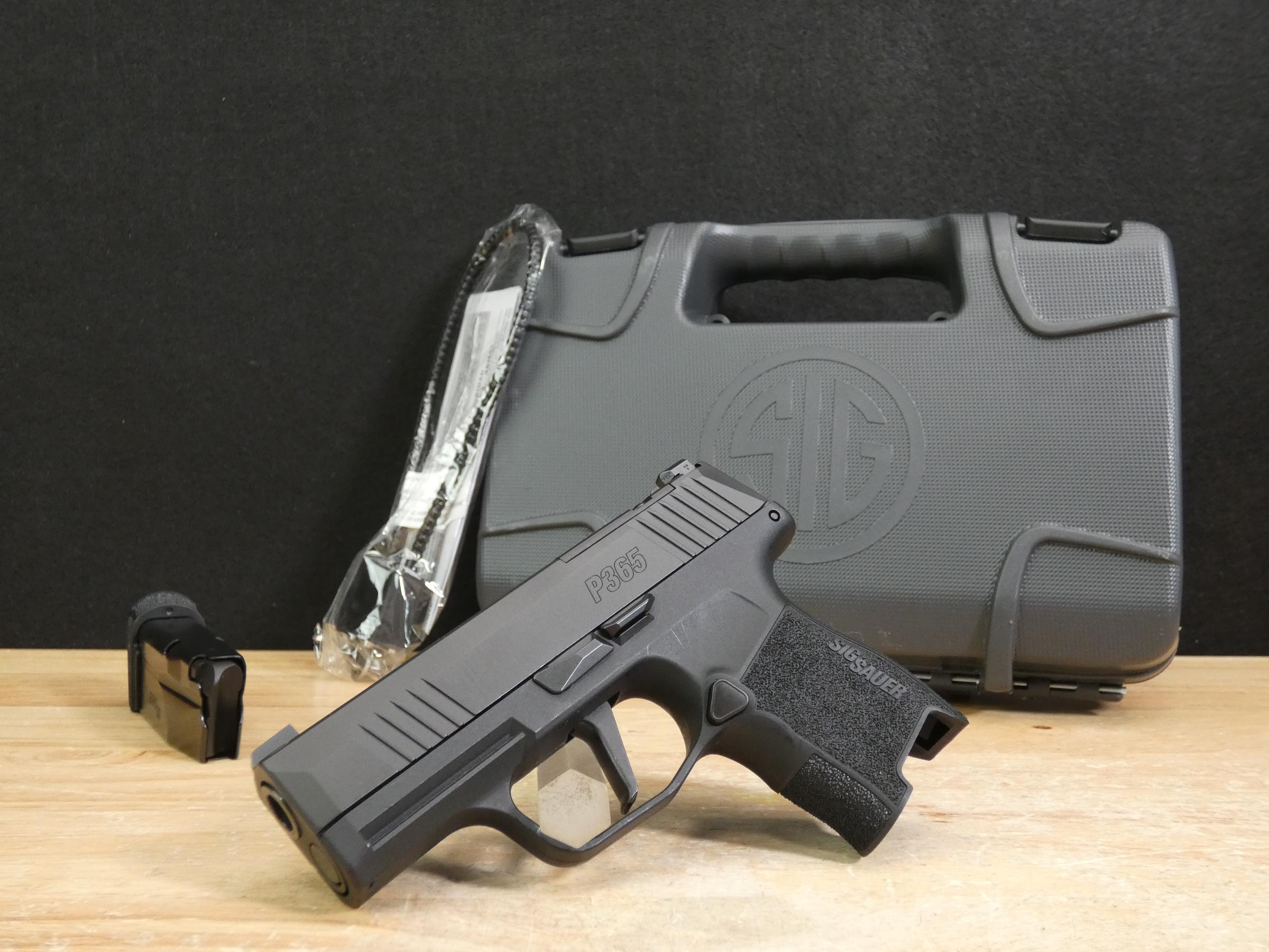 Sig Sauer P365 - 9mm - 365 - CCW EDC - Mag - Hard Case - Optic Ready!-img-1