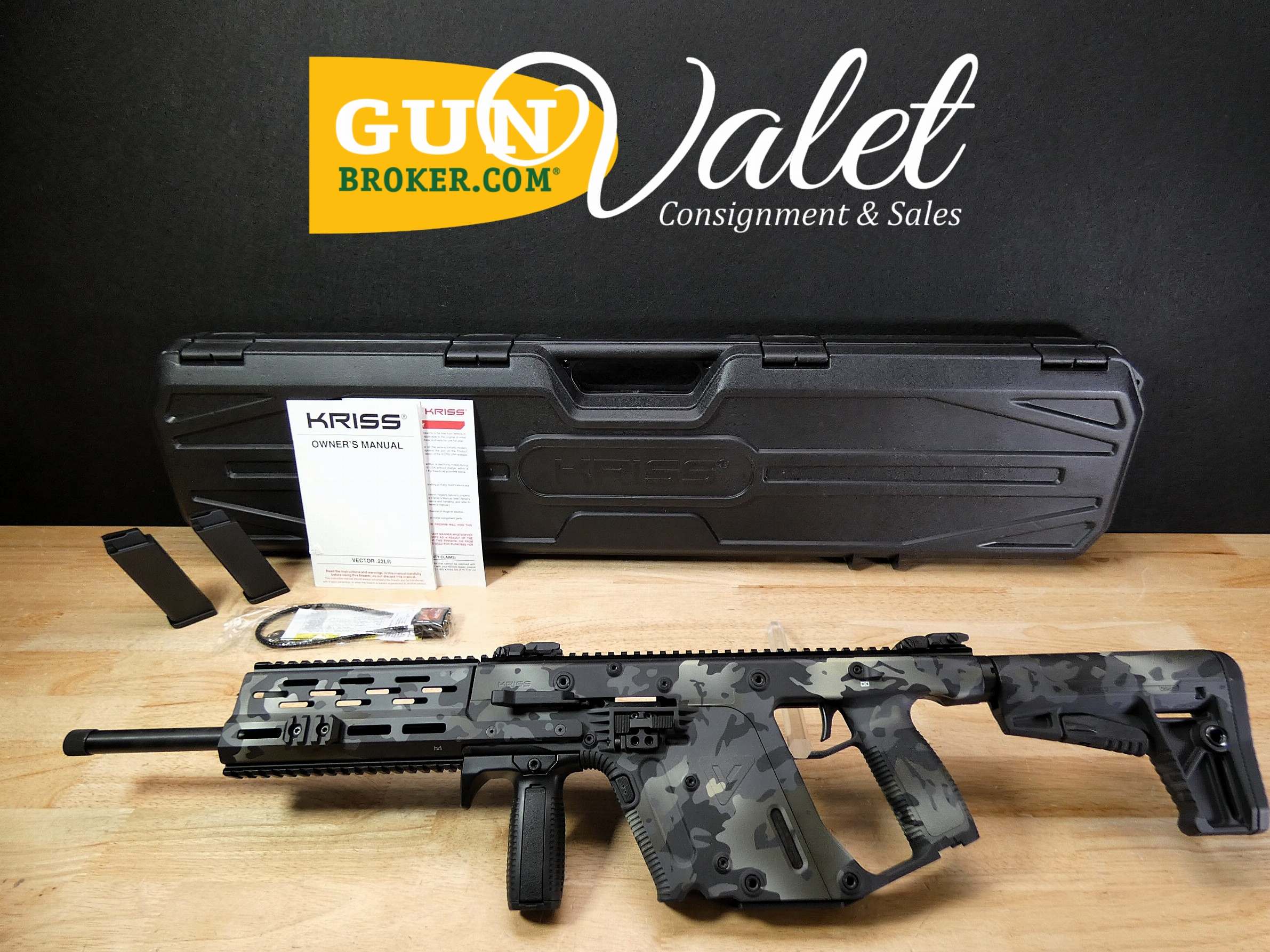 Kriss Vector CRB Enhanced - .22 LR - Multicam - XLNT w/ OG Case & 2 Mags! -img-0
