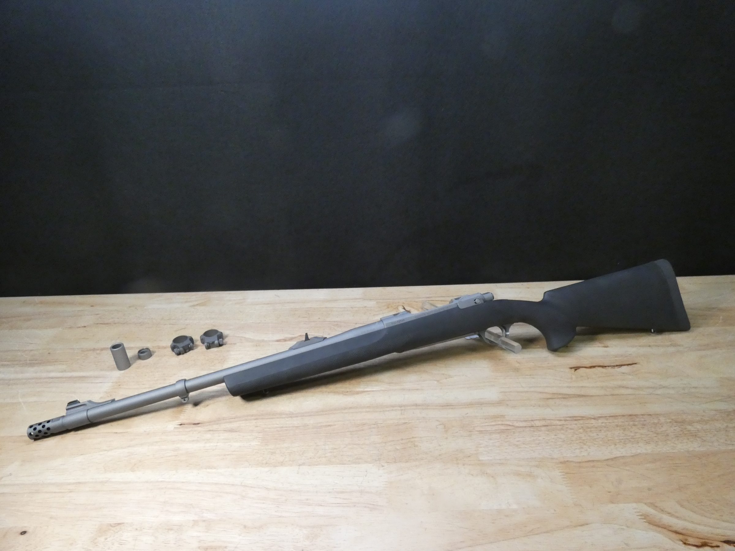 Ruger M77 Hawkeye Alaskan - .375 Ruger - MFG 2019 - Stainless - w/ Rings-img-1