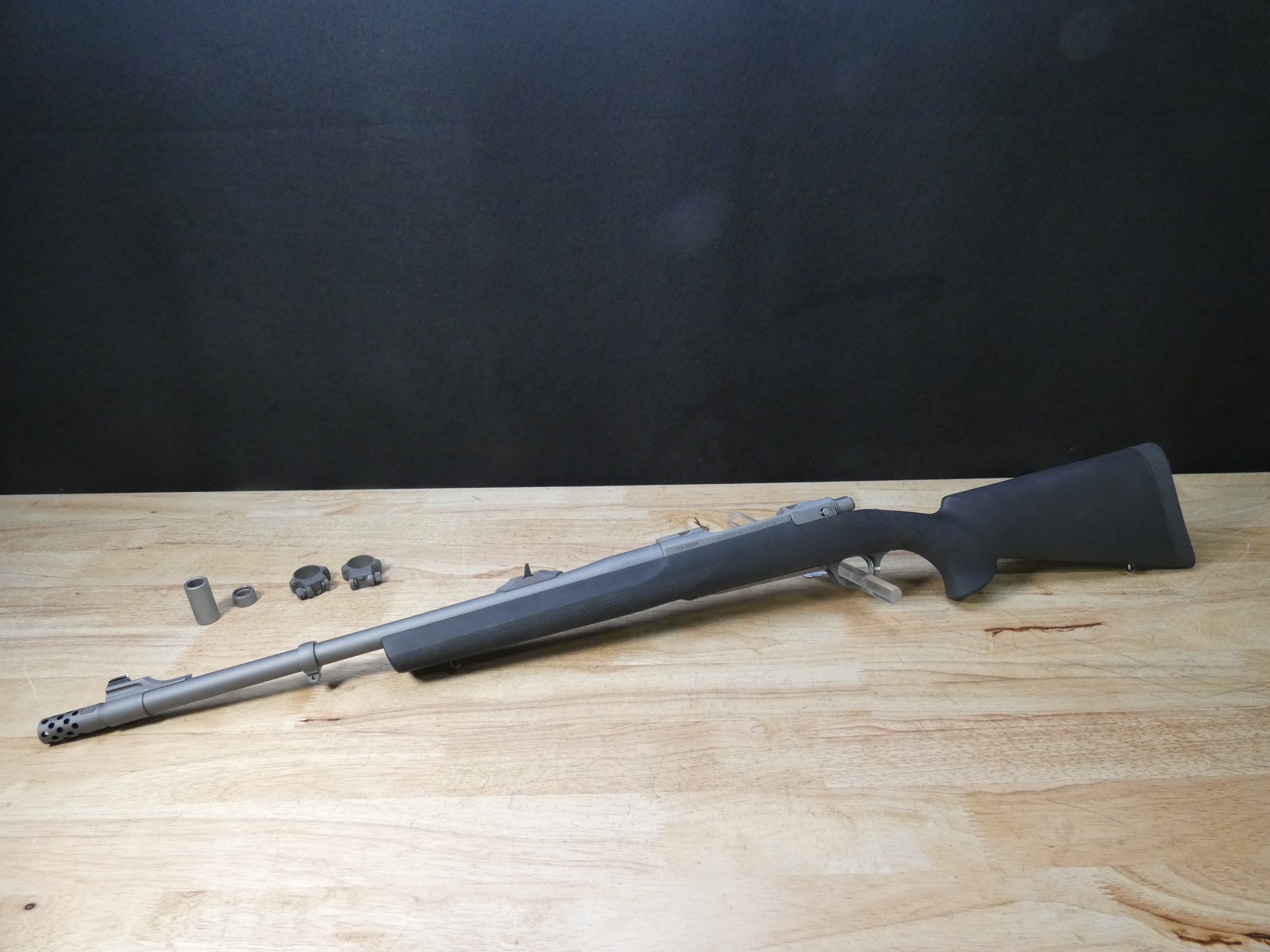 Ruger M77 Hawkeye Alaskan - .375 Ruger - MFG 2019 - Stainless - w/ Rings-img-2
