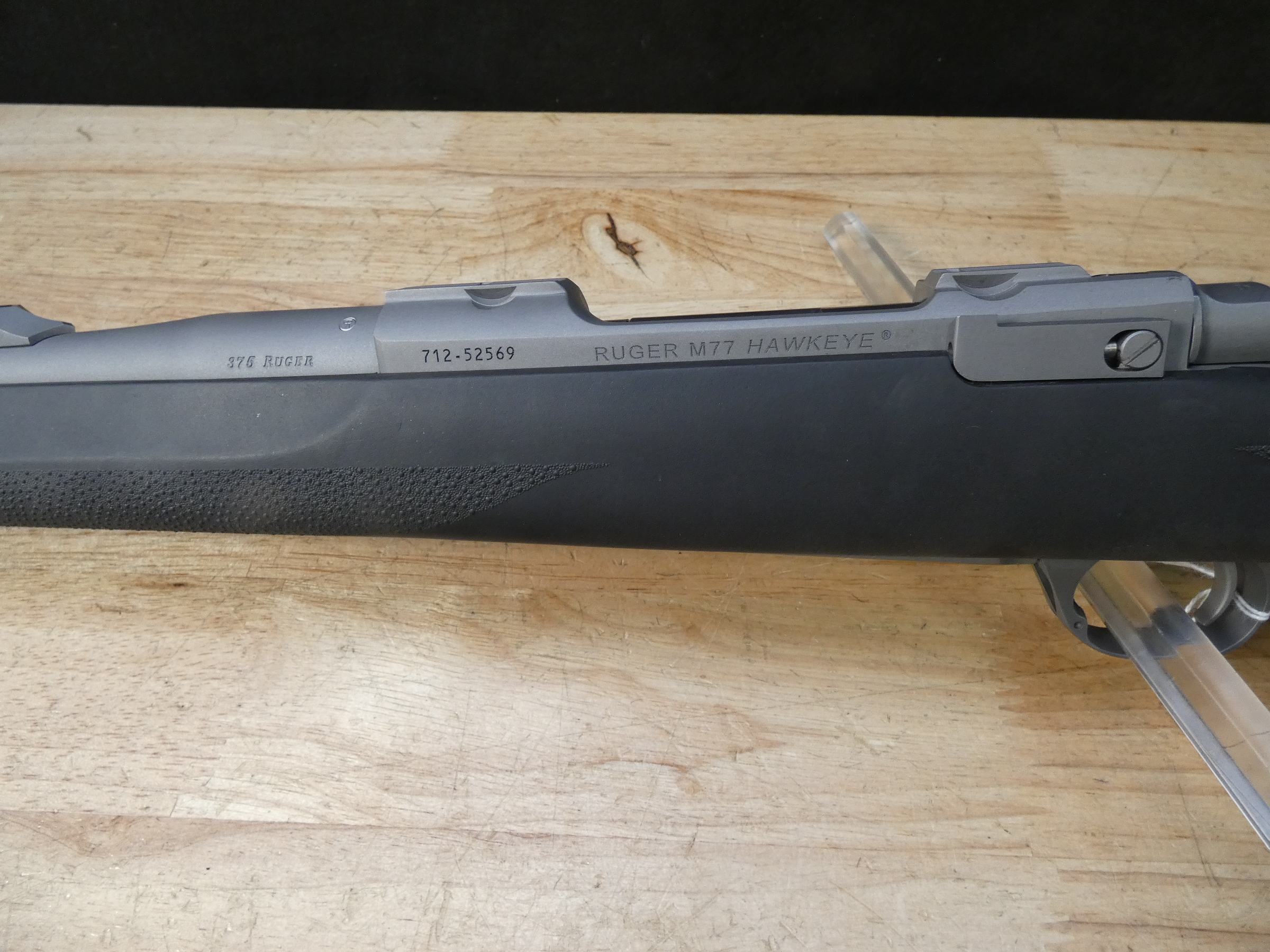 Ruger M77 Hawkeye Alaskan - .375 Ruger - MFG 2019 - Stainless - w/ Rings-img-5