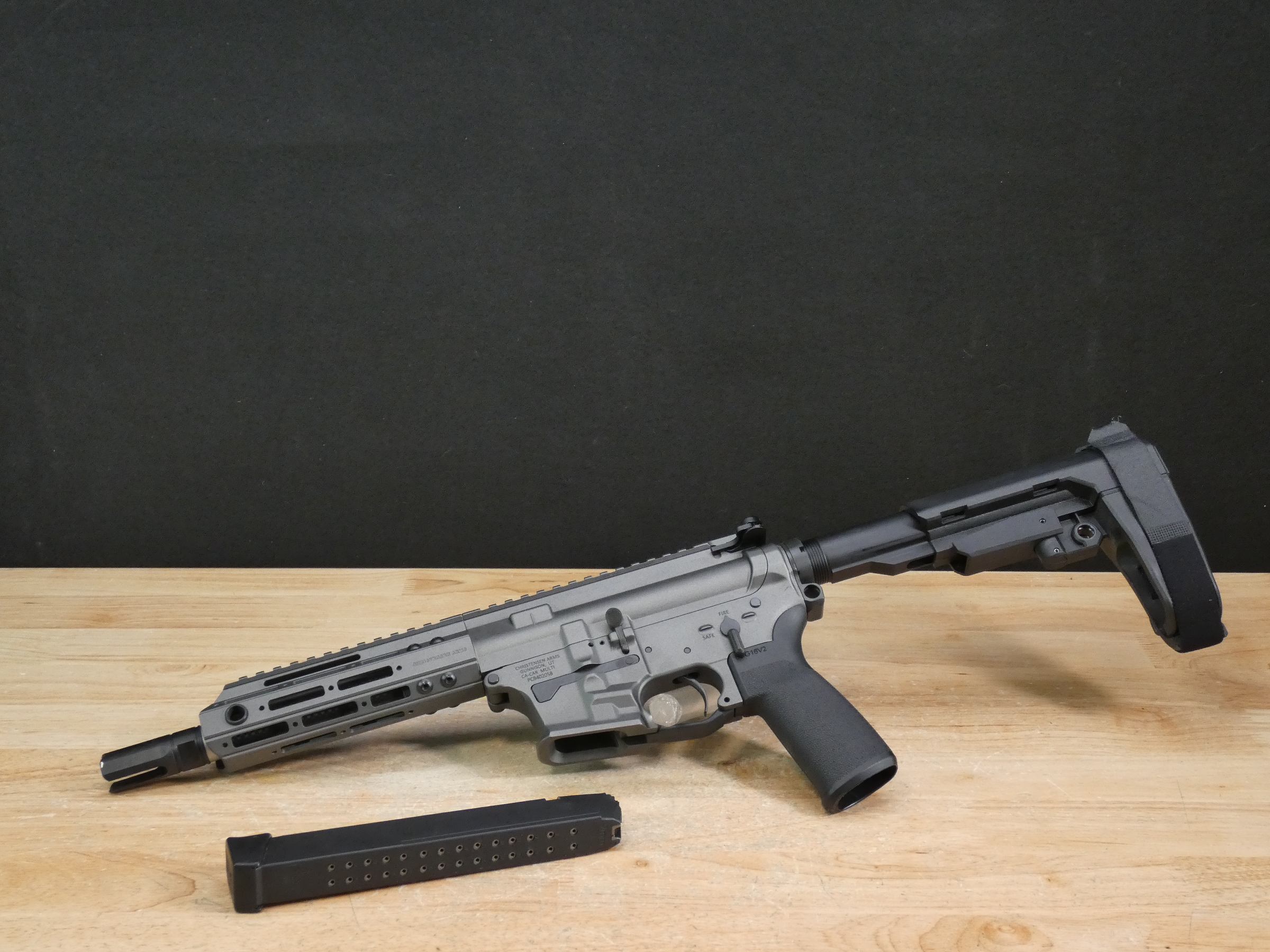 Christensen Arms CA9mm - 9mm - w/ Glock Mag - AR Pistol - Carbon BBL - C-img-1