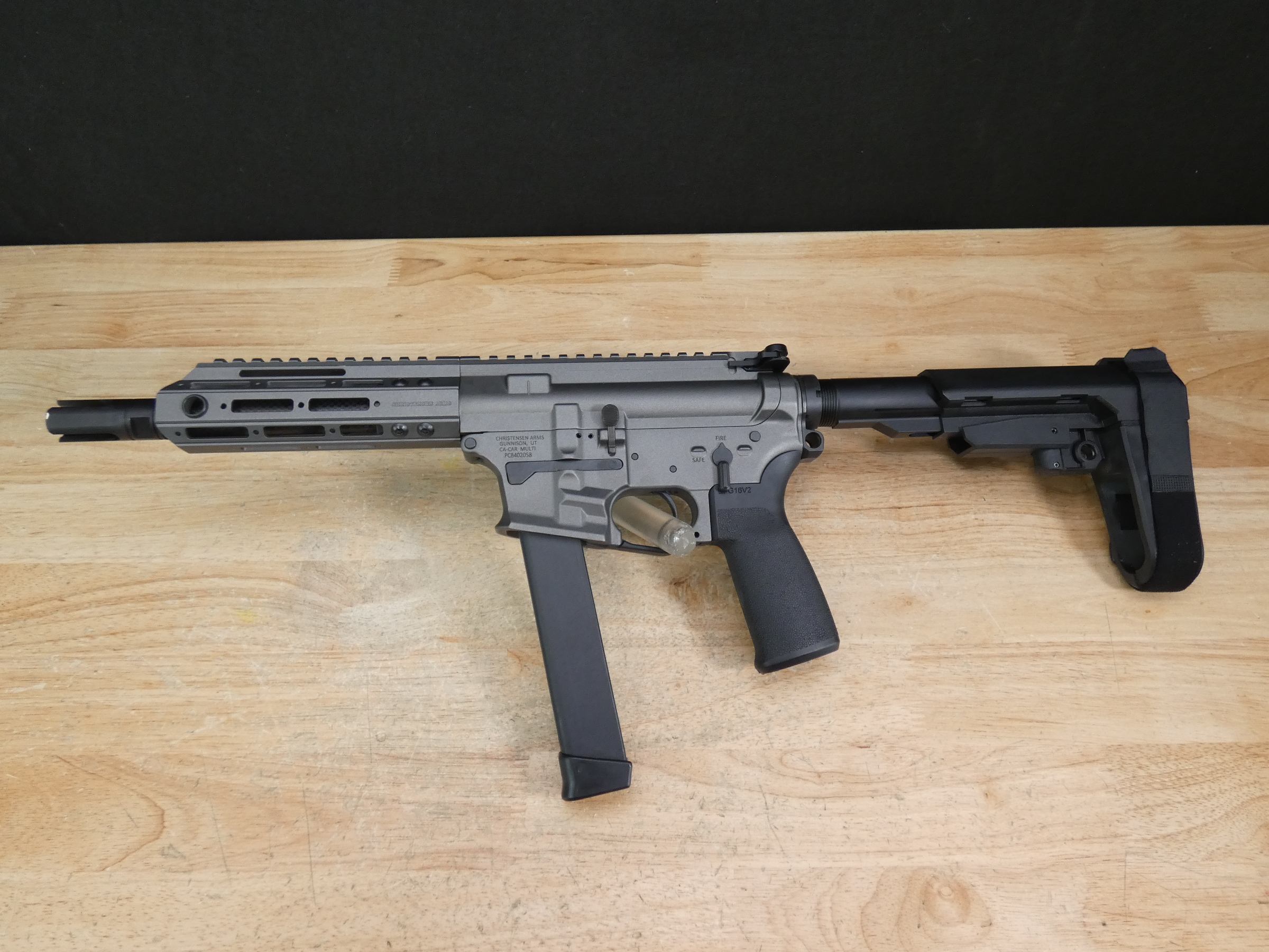 Christensen Arms CA9mm - 9mm - w/ Glock Mag - AR Pistol - Carbon BBL - C-img-2