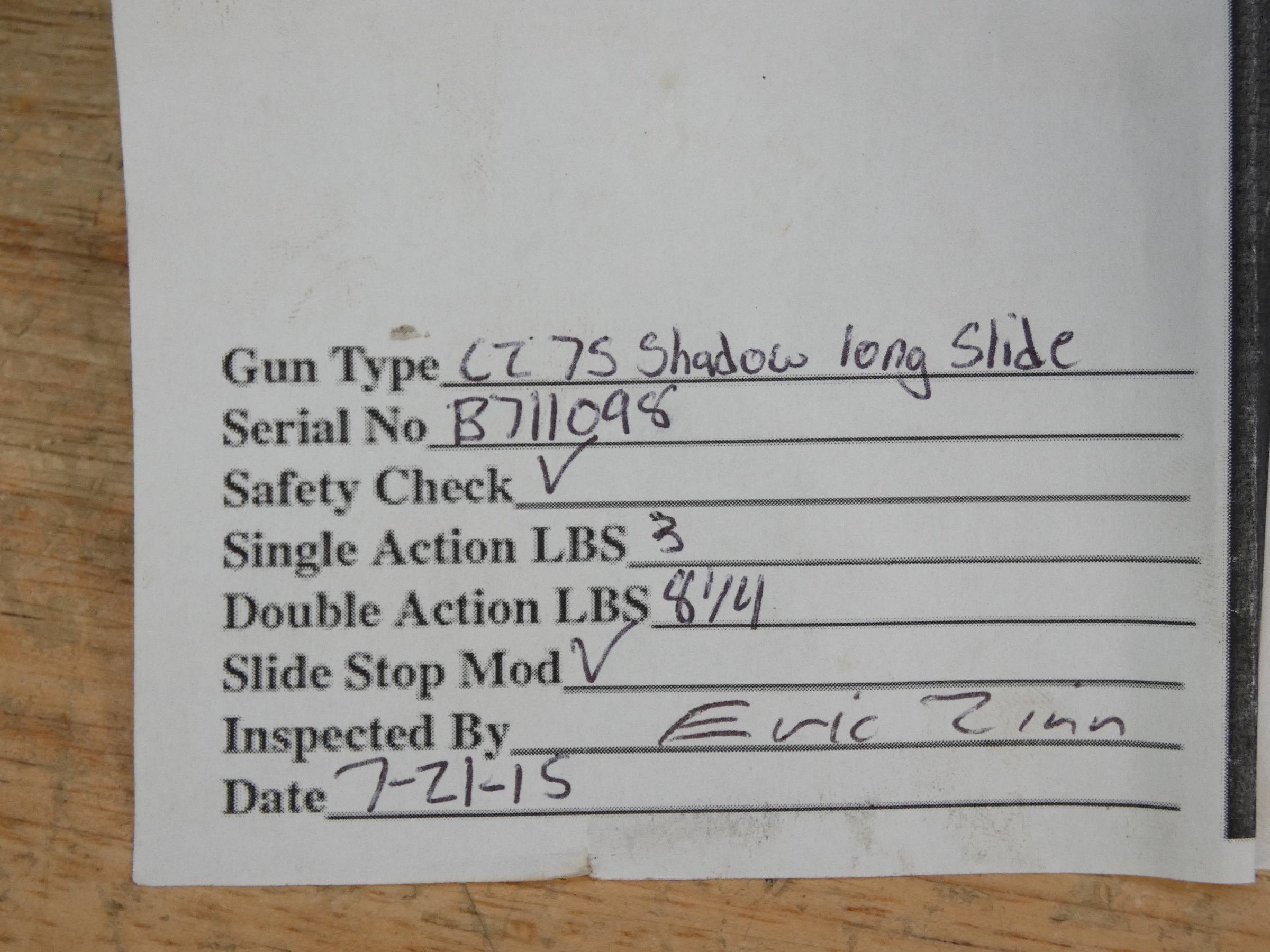 CZ 75 CTS LS SP-01 Shadow - 9mm - Custom - OG Case & Accessories - C-img-30
