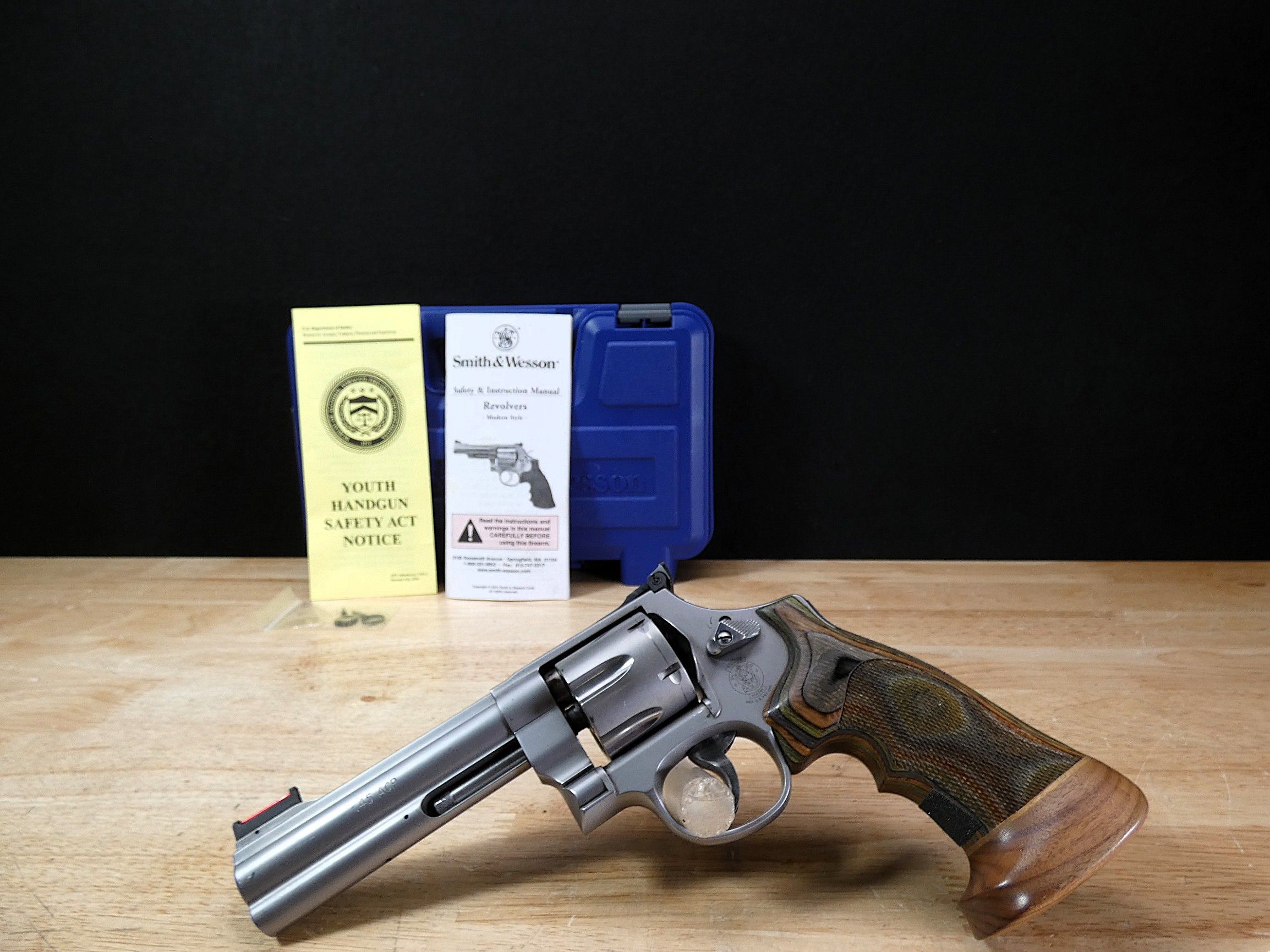 Smith & Wesson 625-8 - .45 ACP - 5IN - S&W 625 - XLNT w/ Target Grips - C-img-1