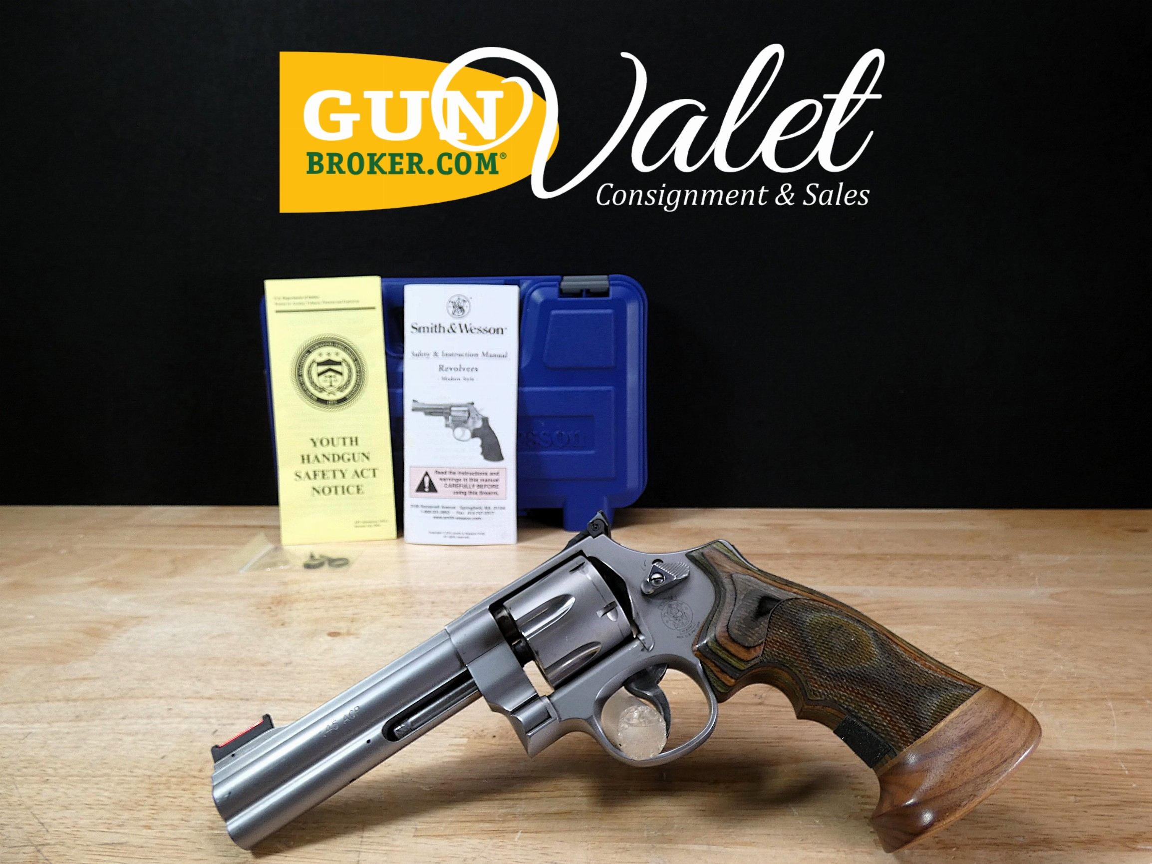 Smith & Wesson 625-8 - .45 ACP - 5IN - S&W 625 - XLNT w/ Target Grips - C-img-0