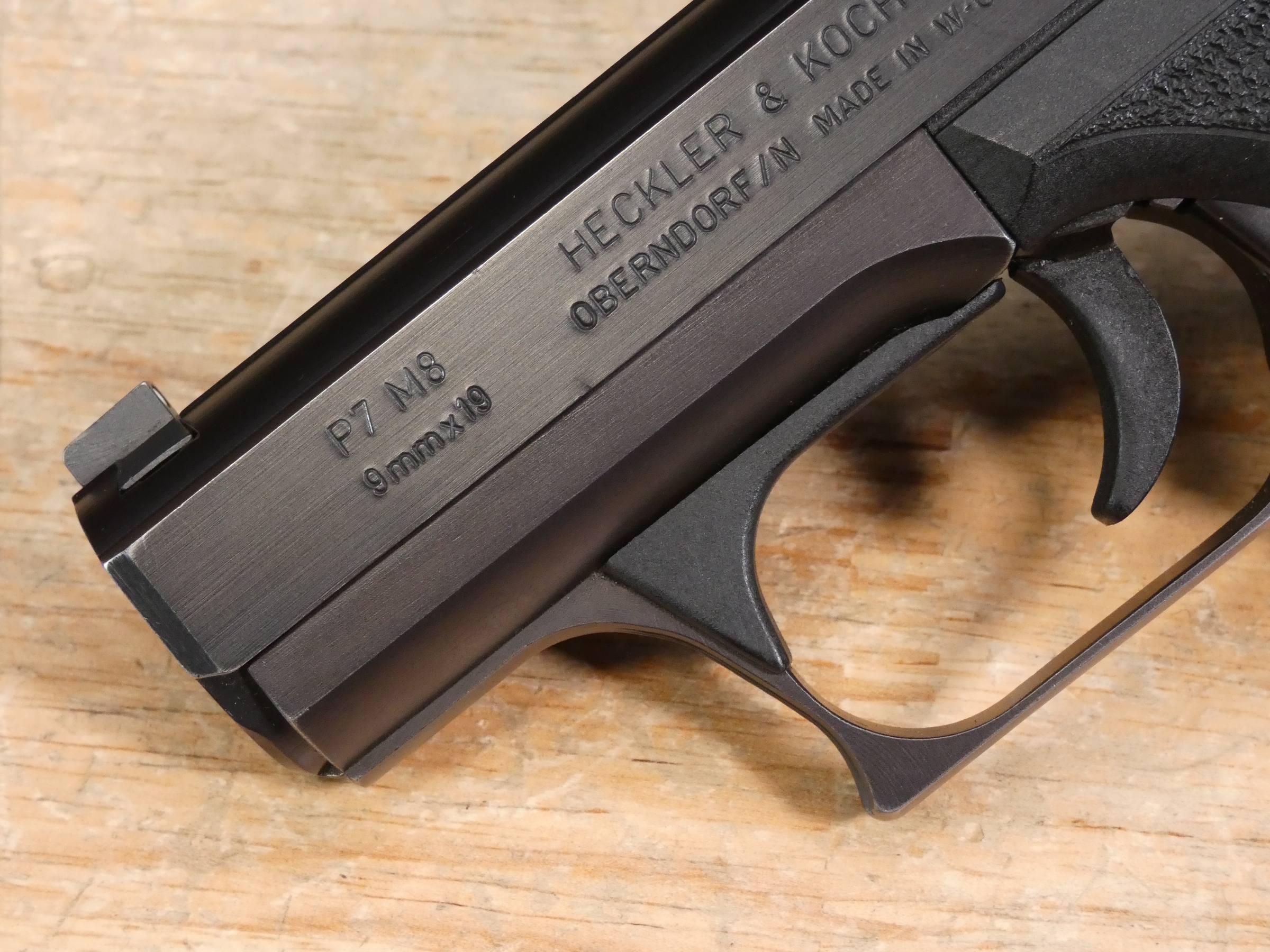 HK P7 M8 - 9mm - P7M8 - H&K CCW - Heckler & Koch - 1984 - Case - 2 Mags - C-img-4