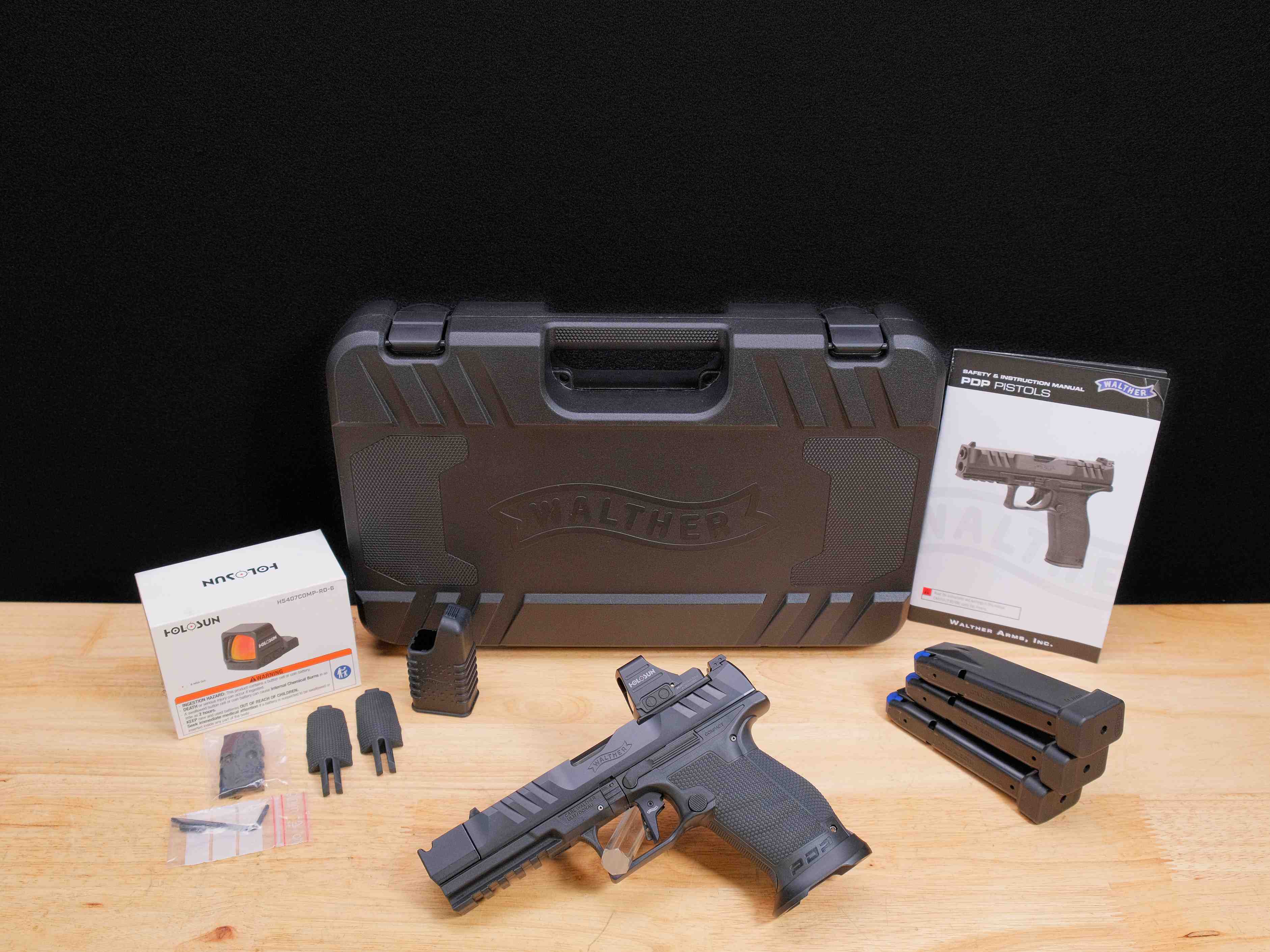 Walther PDP Pro-X Compact OR - 9mm - XLNT w/ OG Case & 3 Mags - C-img-1