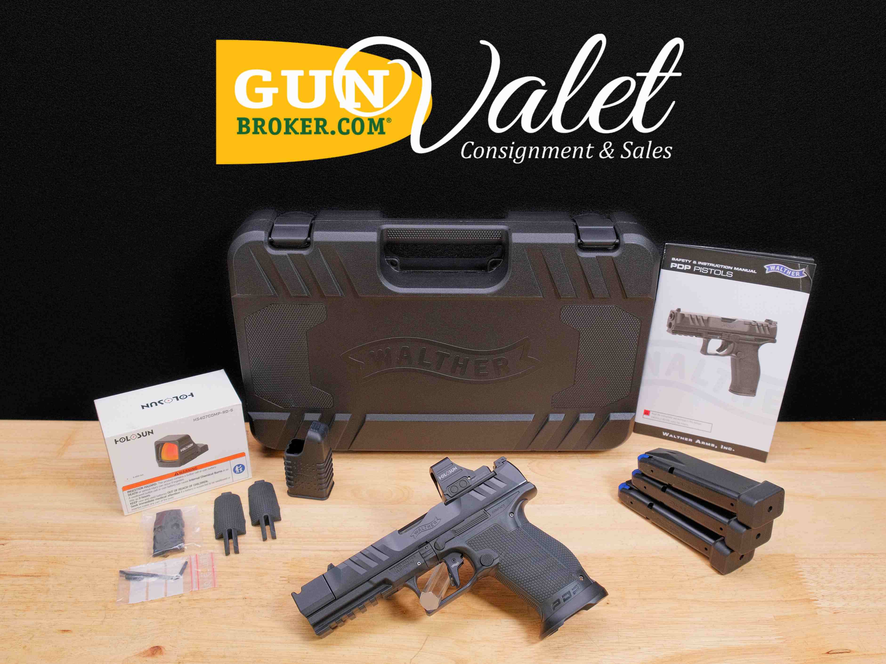 Walther PDP Pro-X Compact OR - 9mm - XLNT w/ OG Case & 3 Mags - C-img-0