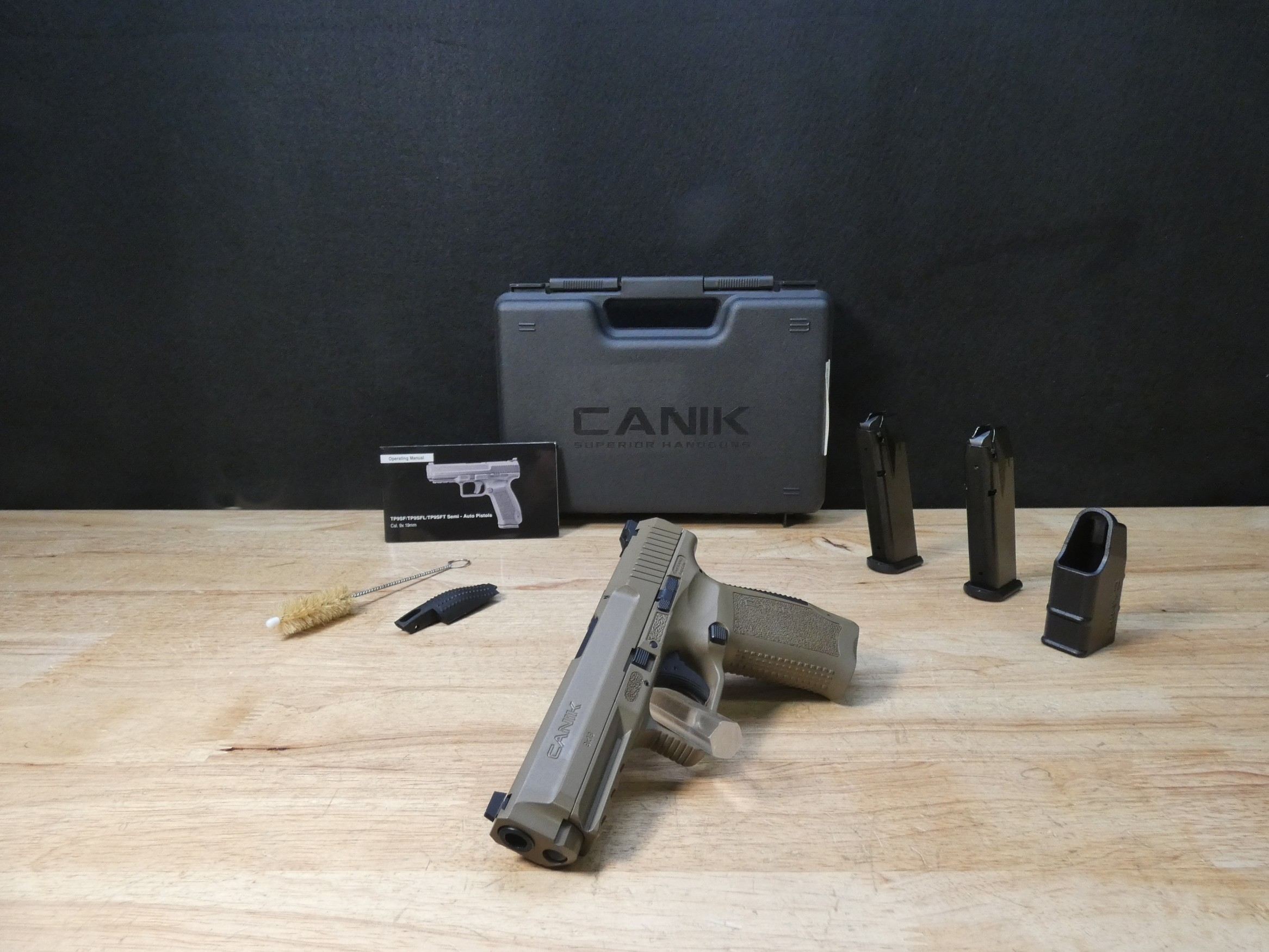 Canik TP9SF FDE - 9mm - w/ Case & Two Mags - TP9 SF - LOOK-img-1