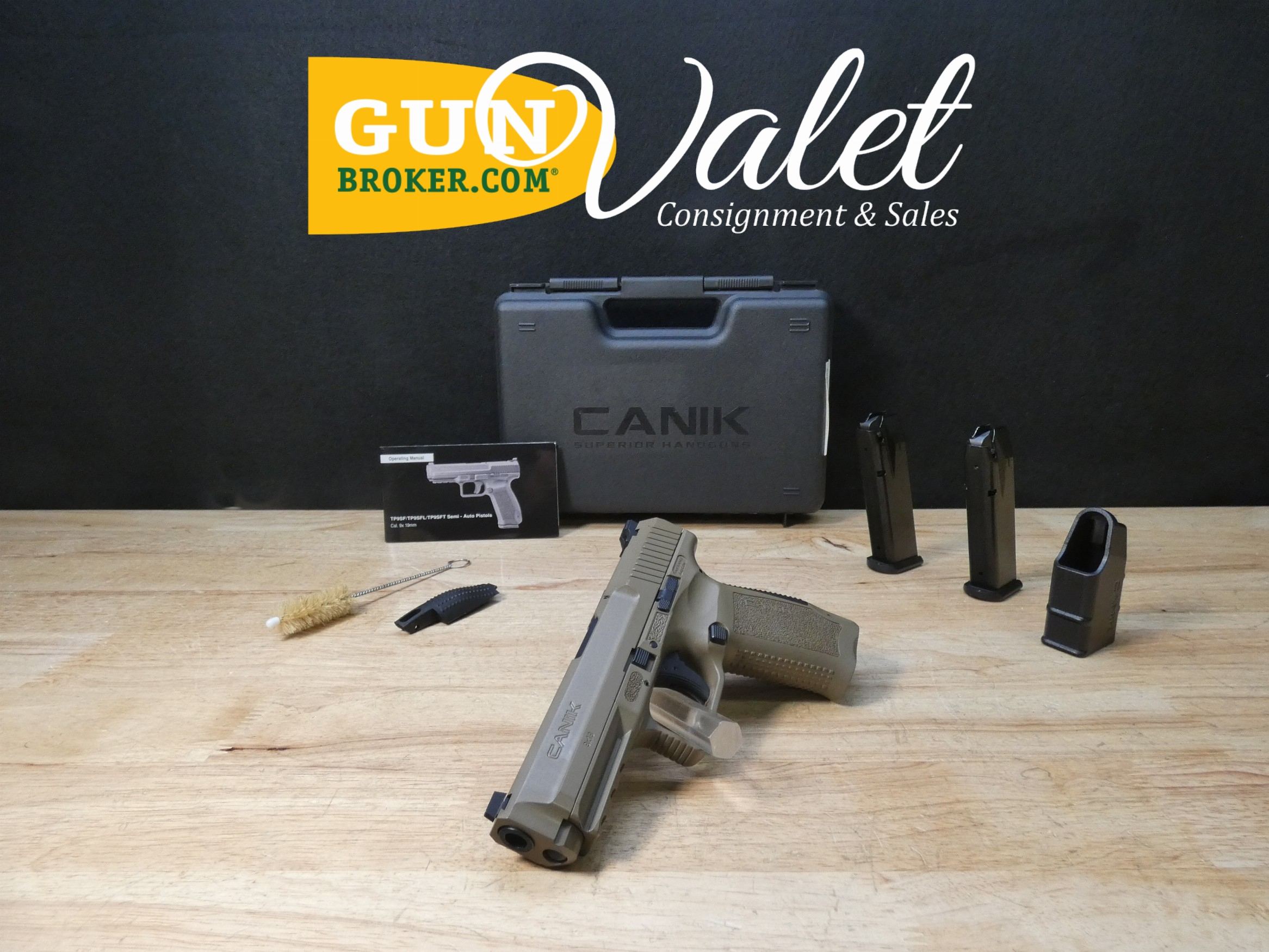 Canik TP9SF FDE - 9mm - w/ Case & Two Mags - TP9 SF - LOOK-img-0