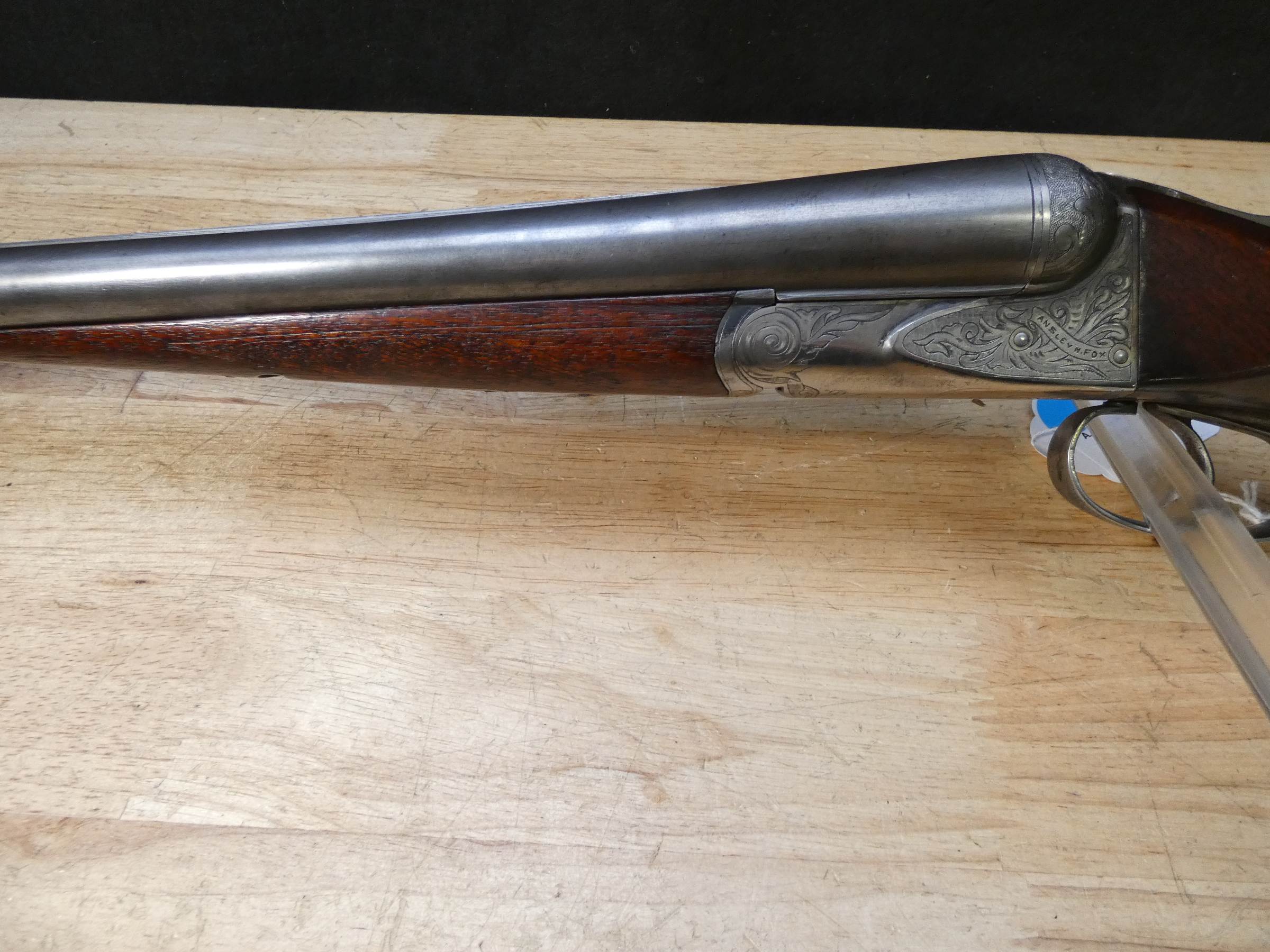 A.H. Fox AE Grade SxS Shotgun - 12 Gauge - MFG 1913 - AH w/ Ejectors-img-4